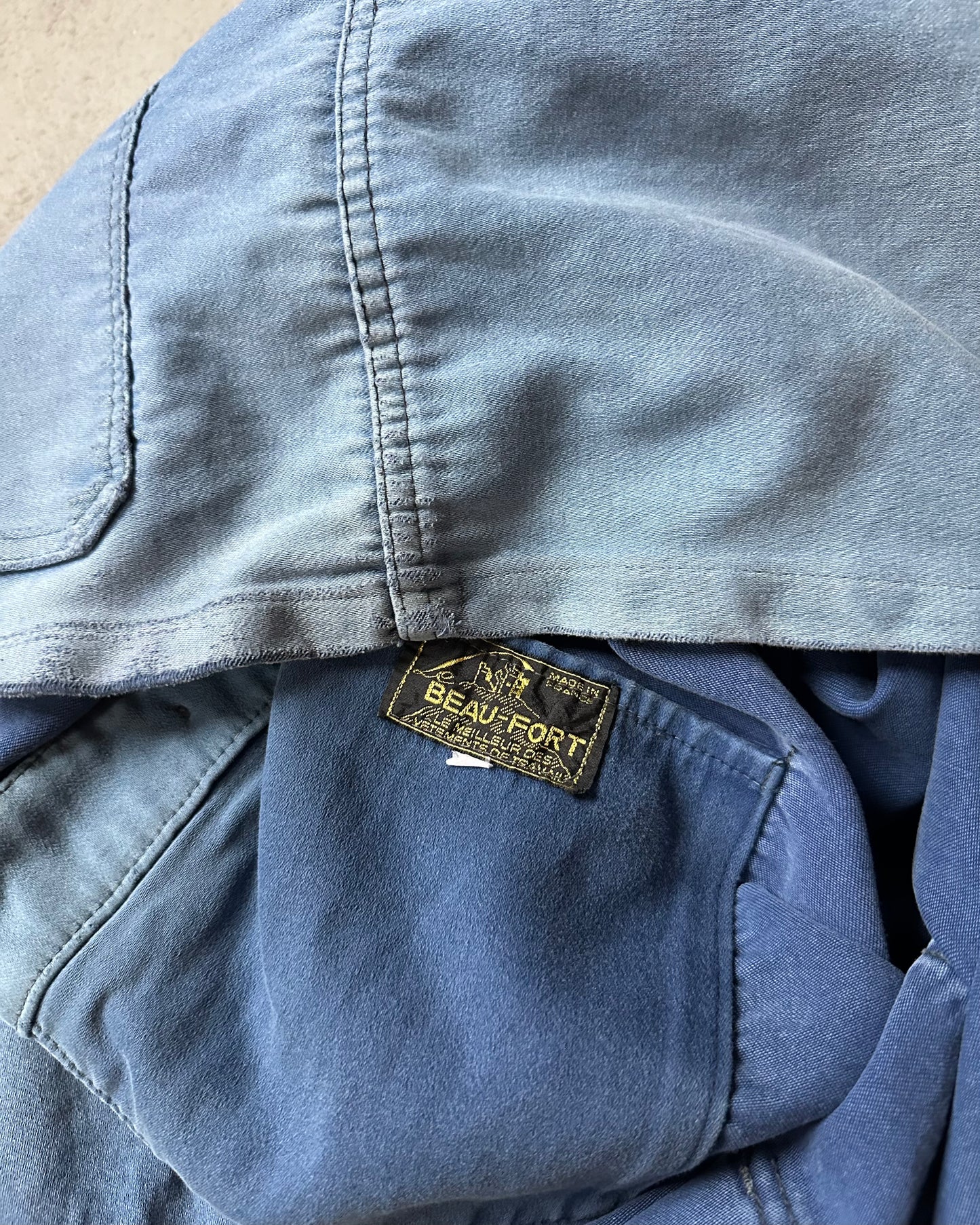 1950s - Distressed Blue Beaufort French Chore - M/L