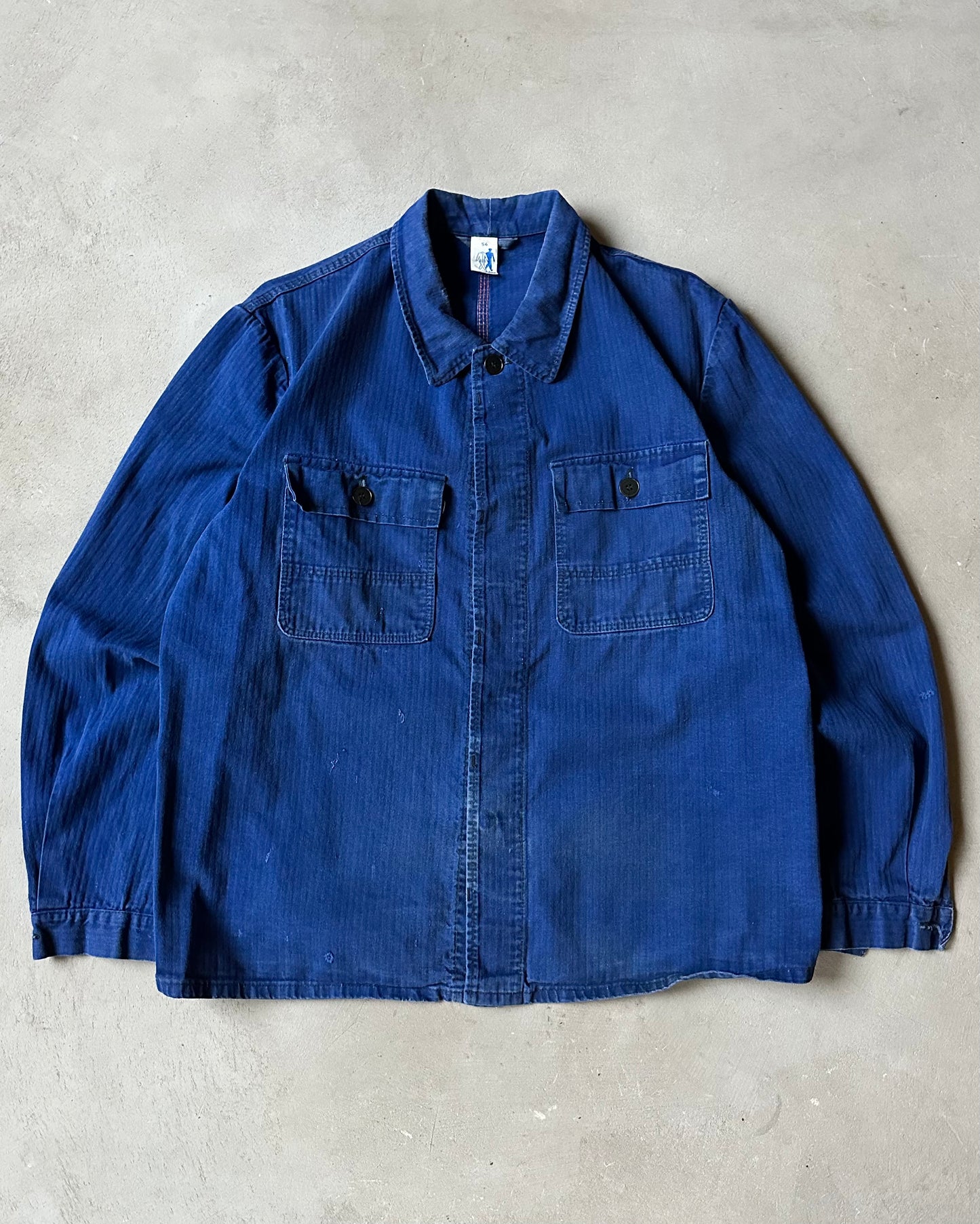 1960s - Blue Euro HBT Chore - L