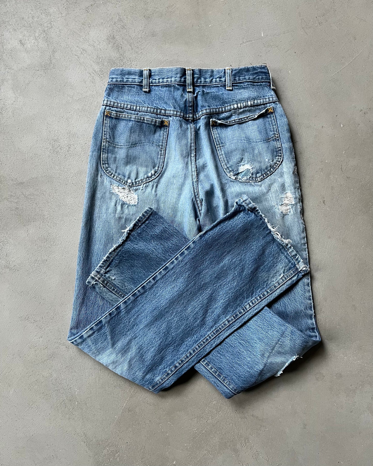 1980s - Patchwork LEE Riders Jeans - 29x34