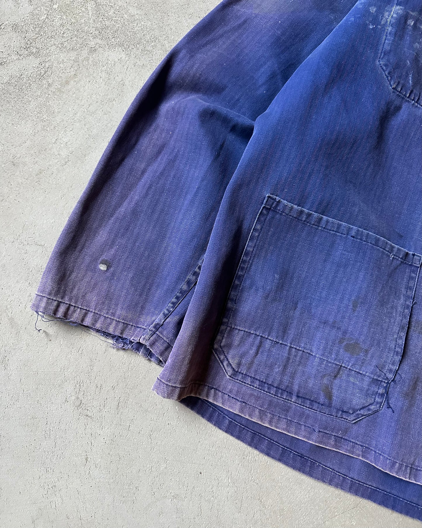 1980s - Distressed Purple Euro HBT Chore - XL