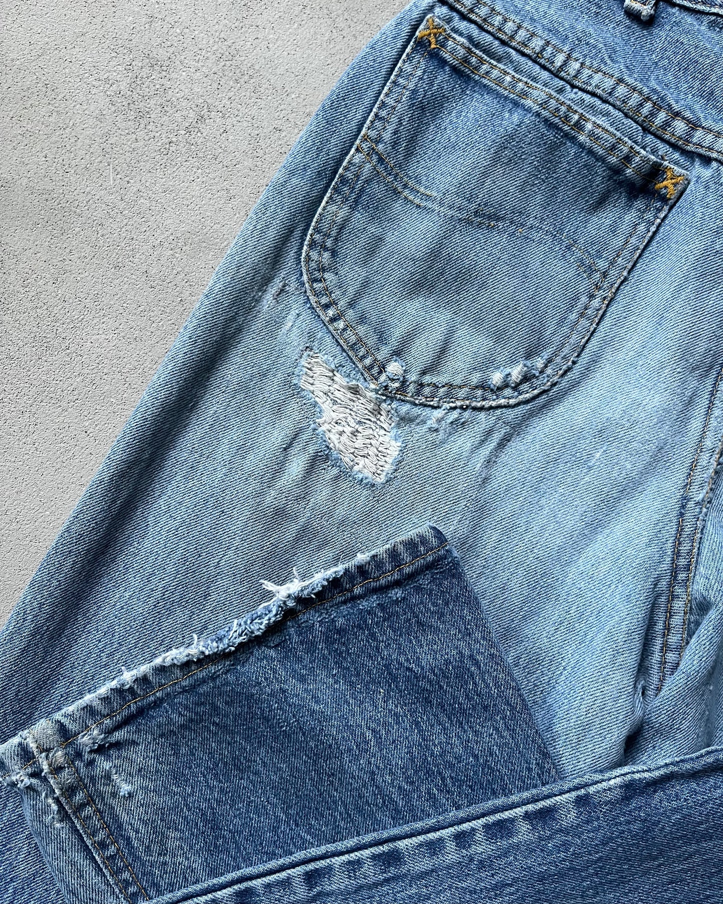 1980s - Patchwork LEE Riders Jeans - 29x34