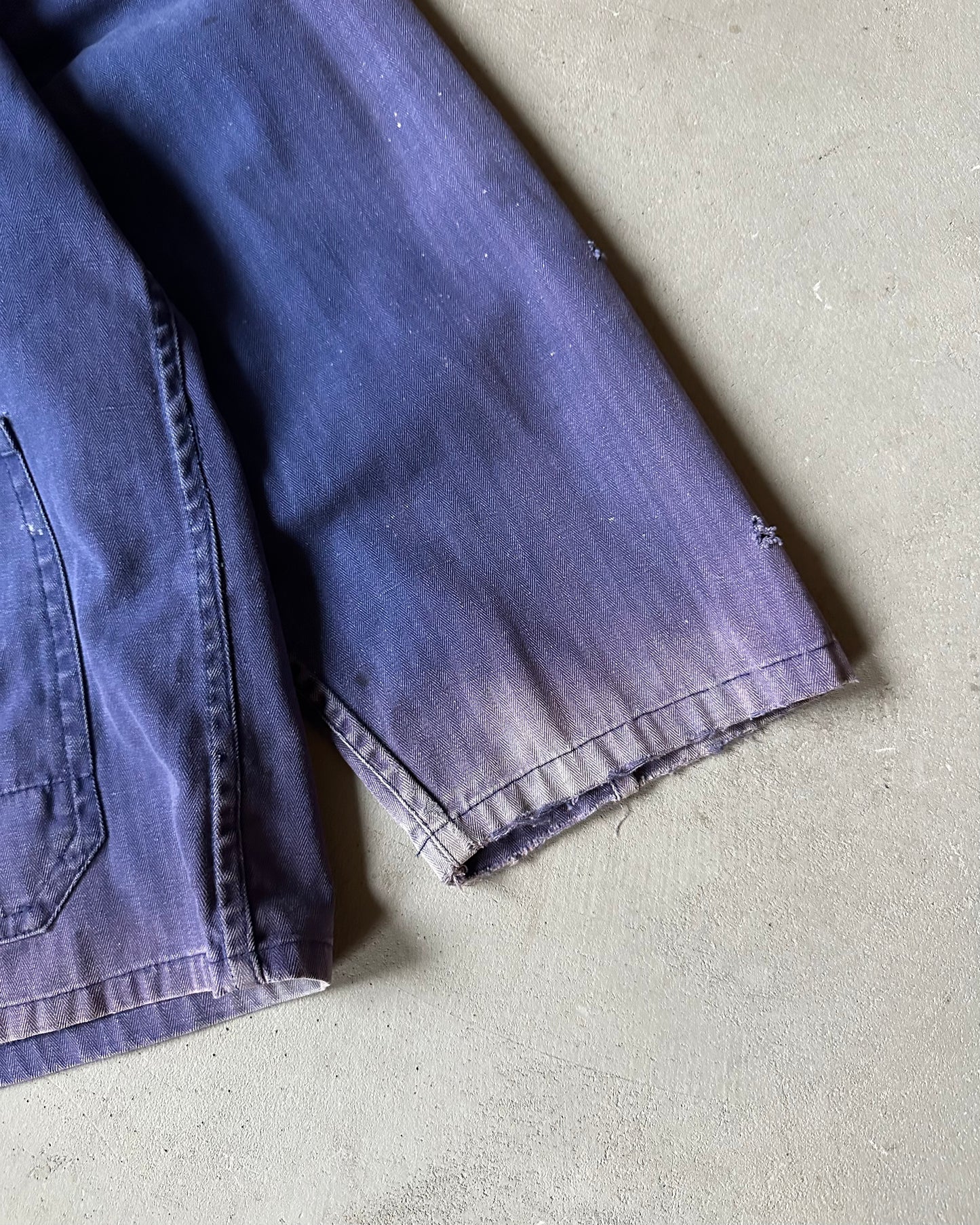 1980s - Distressed Purple Euro HBT Chore - XL