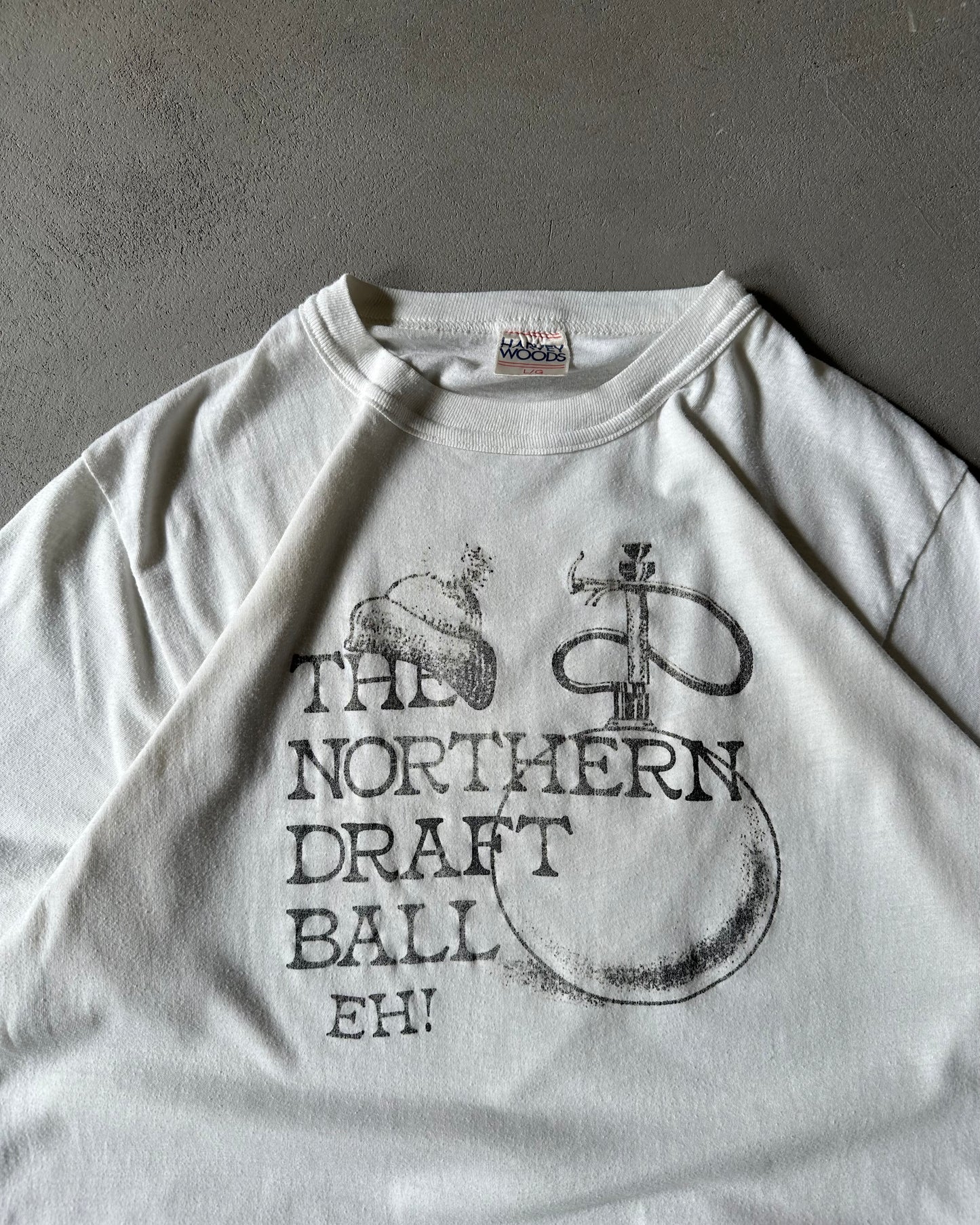 1980s - White Northern Draft Ball T-Shirt - M