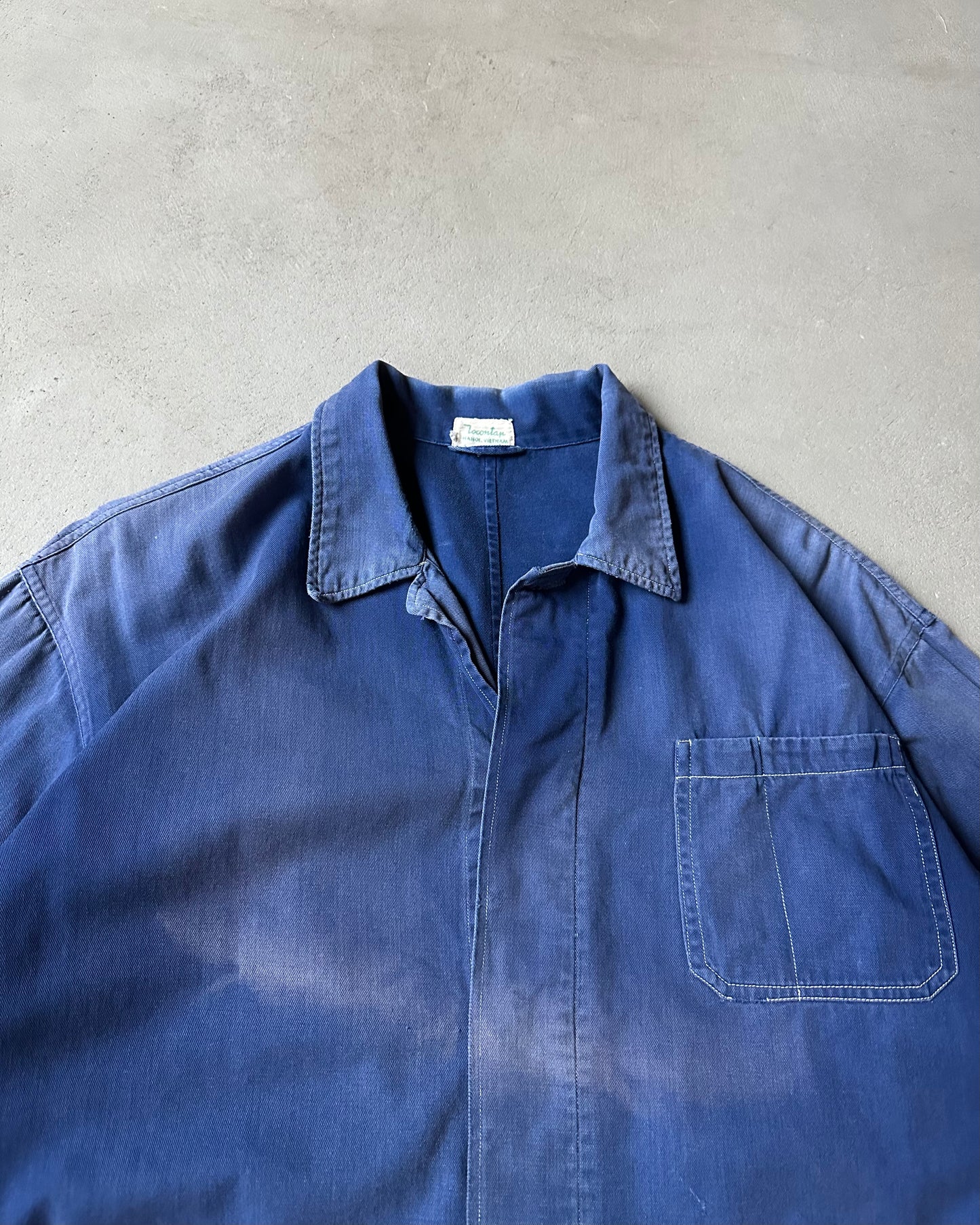 1970s - Distressed Blue Vietnamese Chore - M
