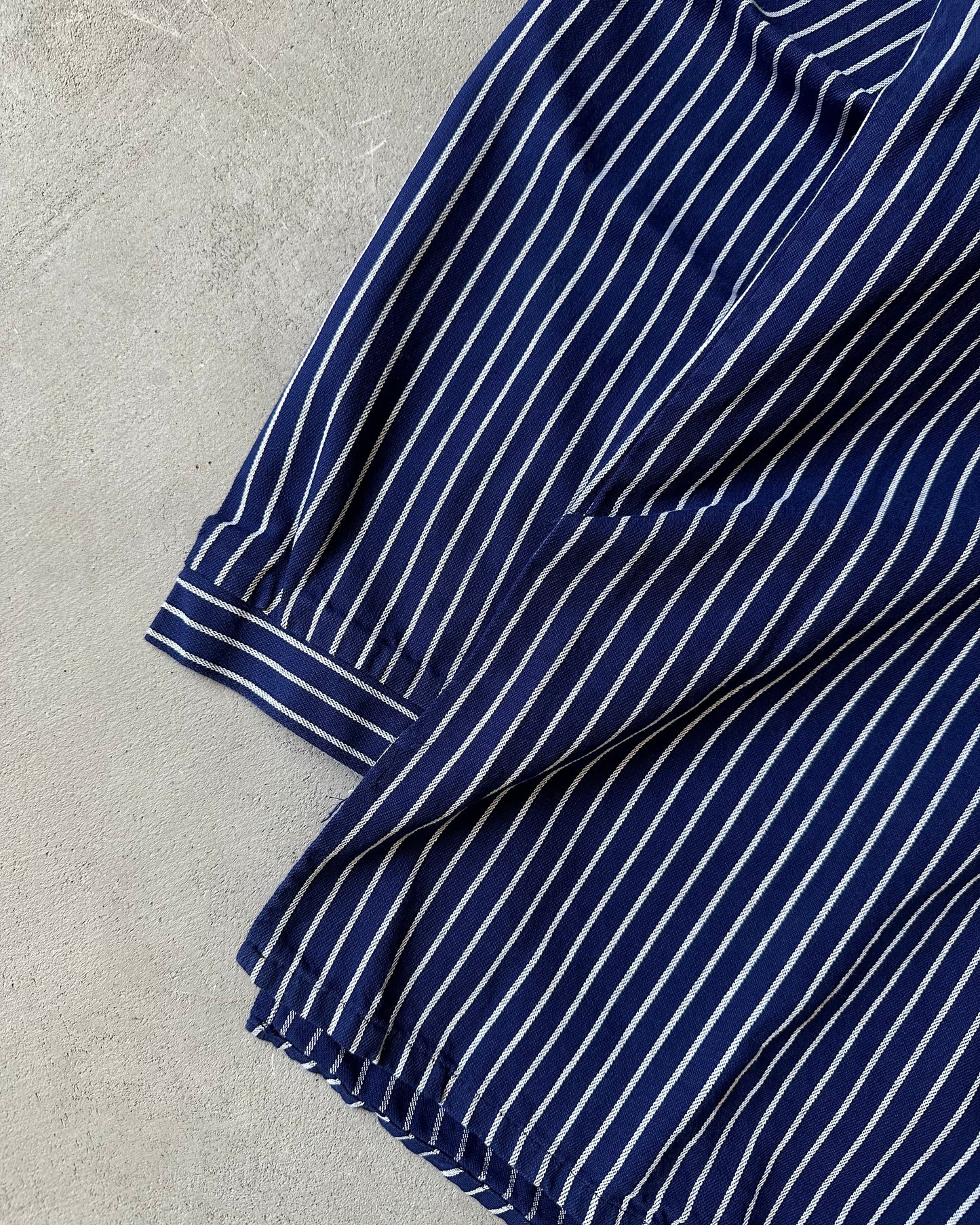 1980s - Navy Euro Fisherman Shirt - L