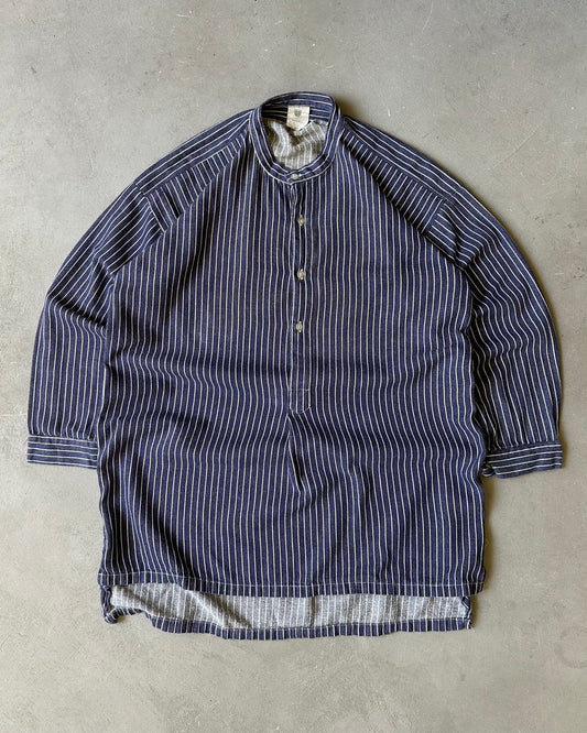 1980s - Navy Euro Fisherman Shirt - M