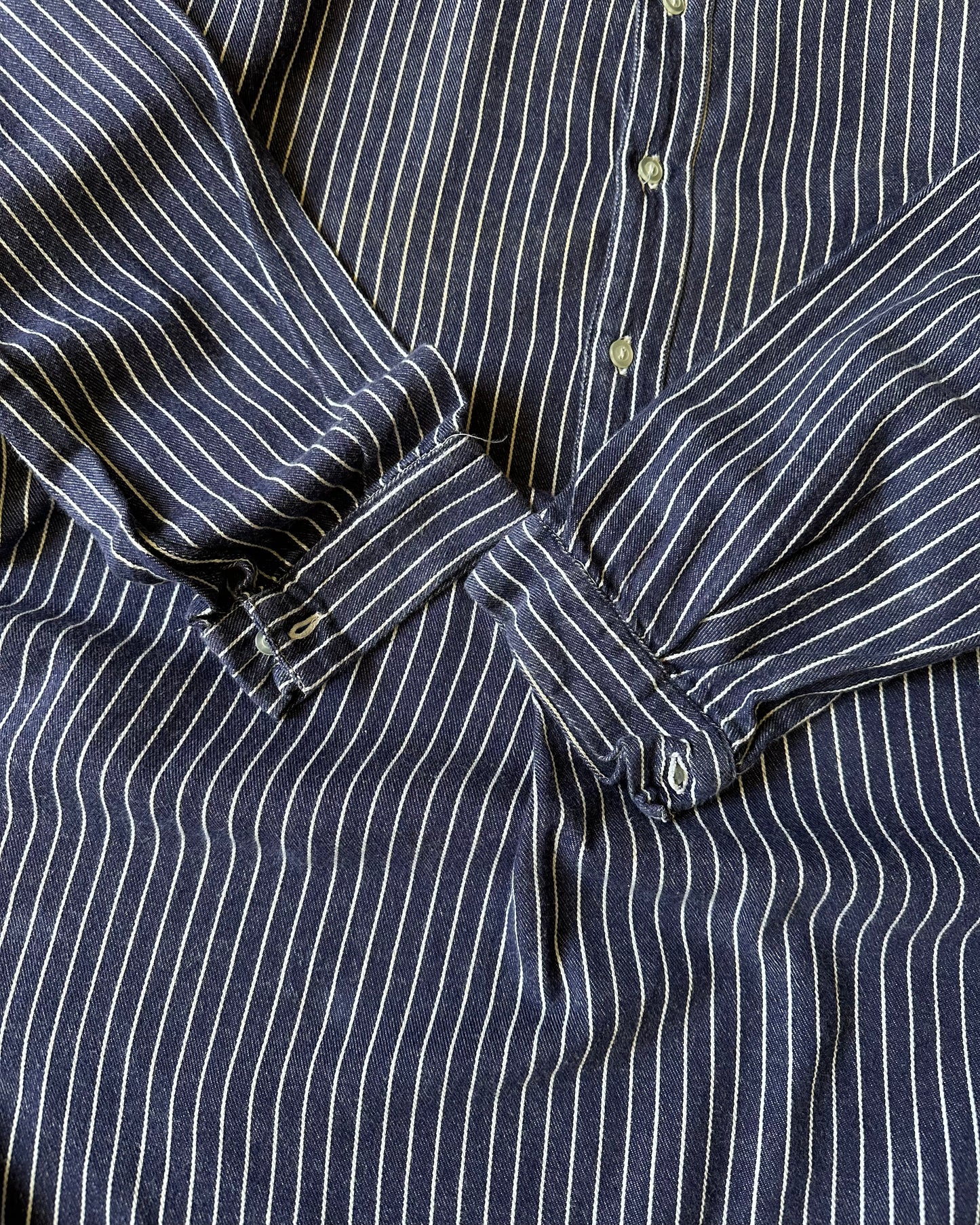 1980s - Navy Euro Fisherman Shirt - M