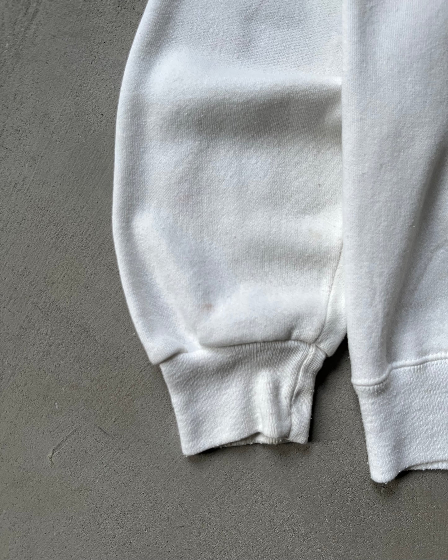 Années 90 - Sweat à capuche blanc Stanford - M