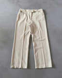 1990s - Cream HBT Woman's Loose Trousers - 34x28