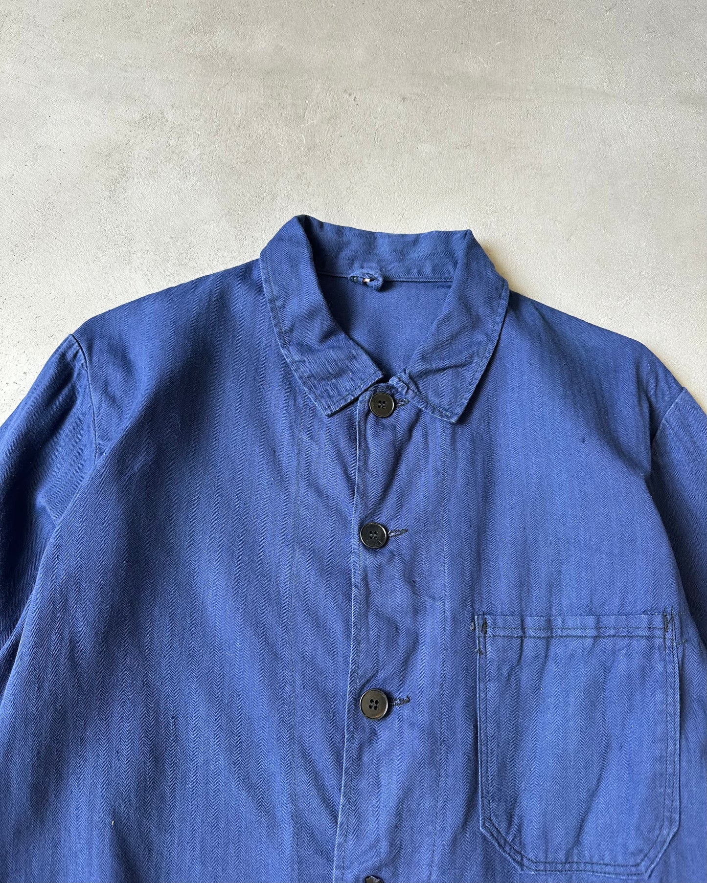 1970s - Blue Euro HBT Chore - L