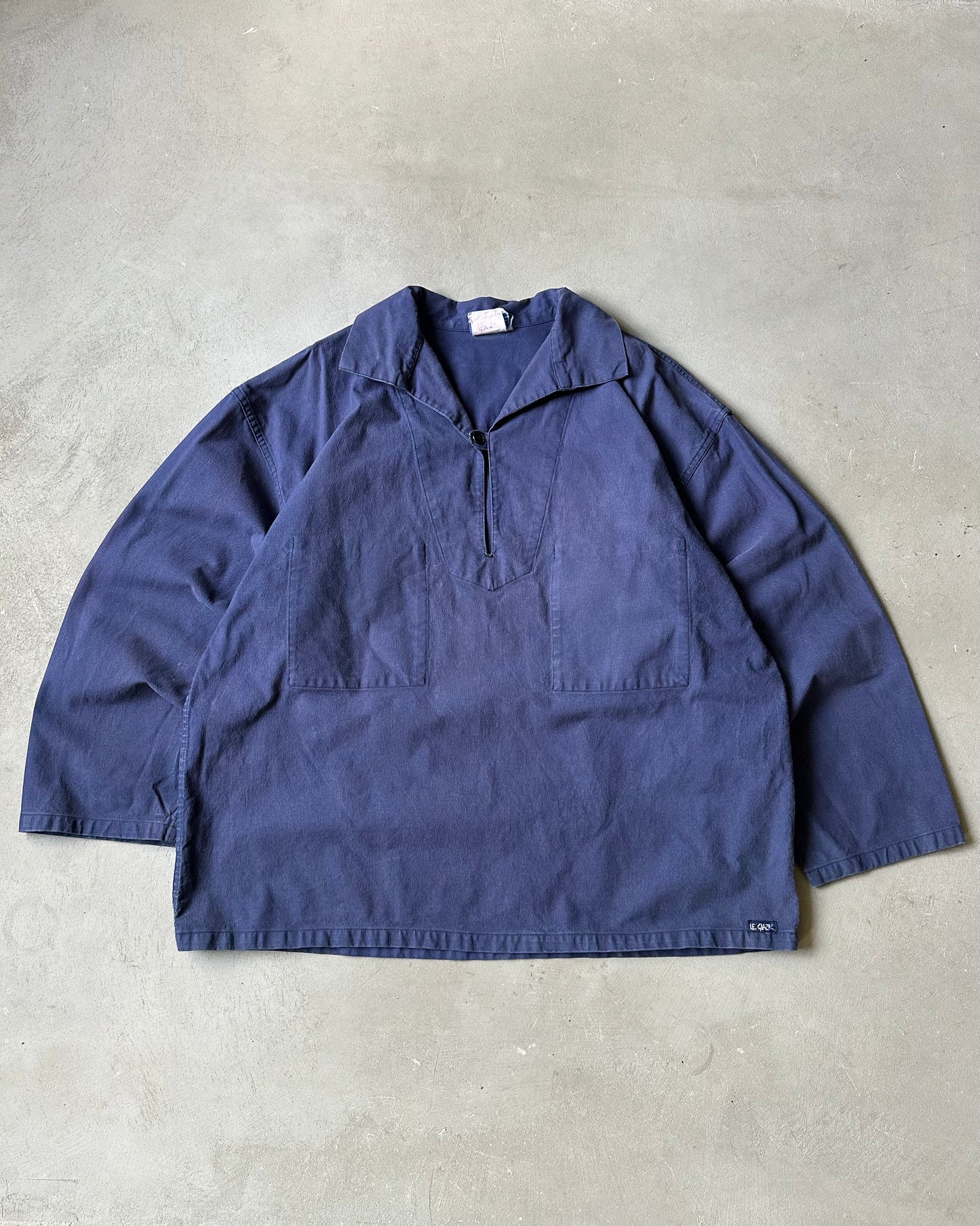 1990s - Navy Fisherman Overshirt - XL/XXL