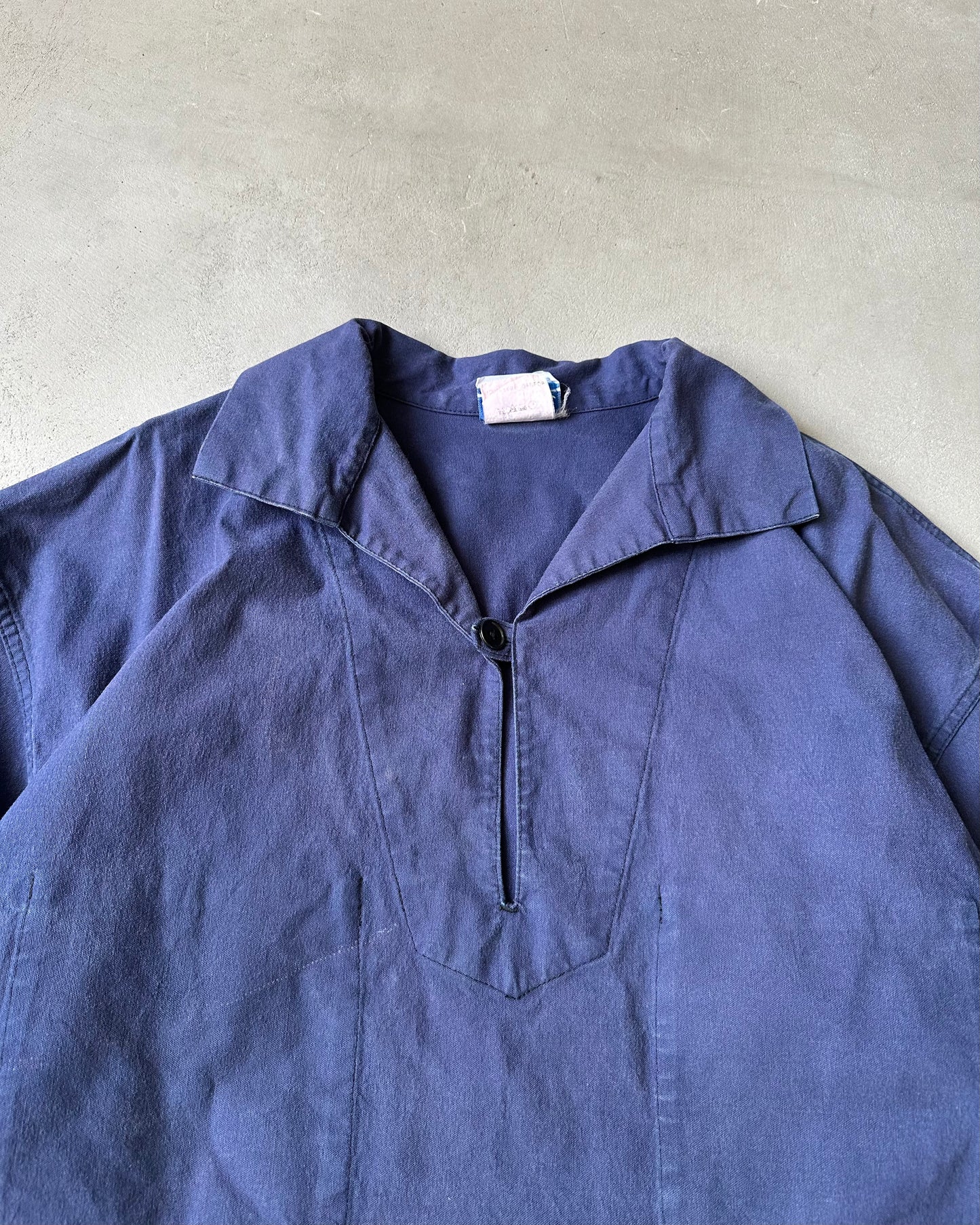 1990s - Navy Fisherman Overshirt - XL/XXL