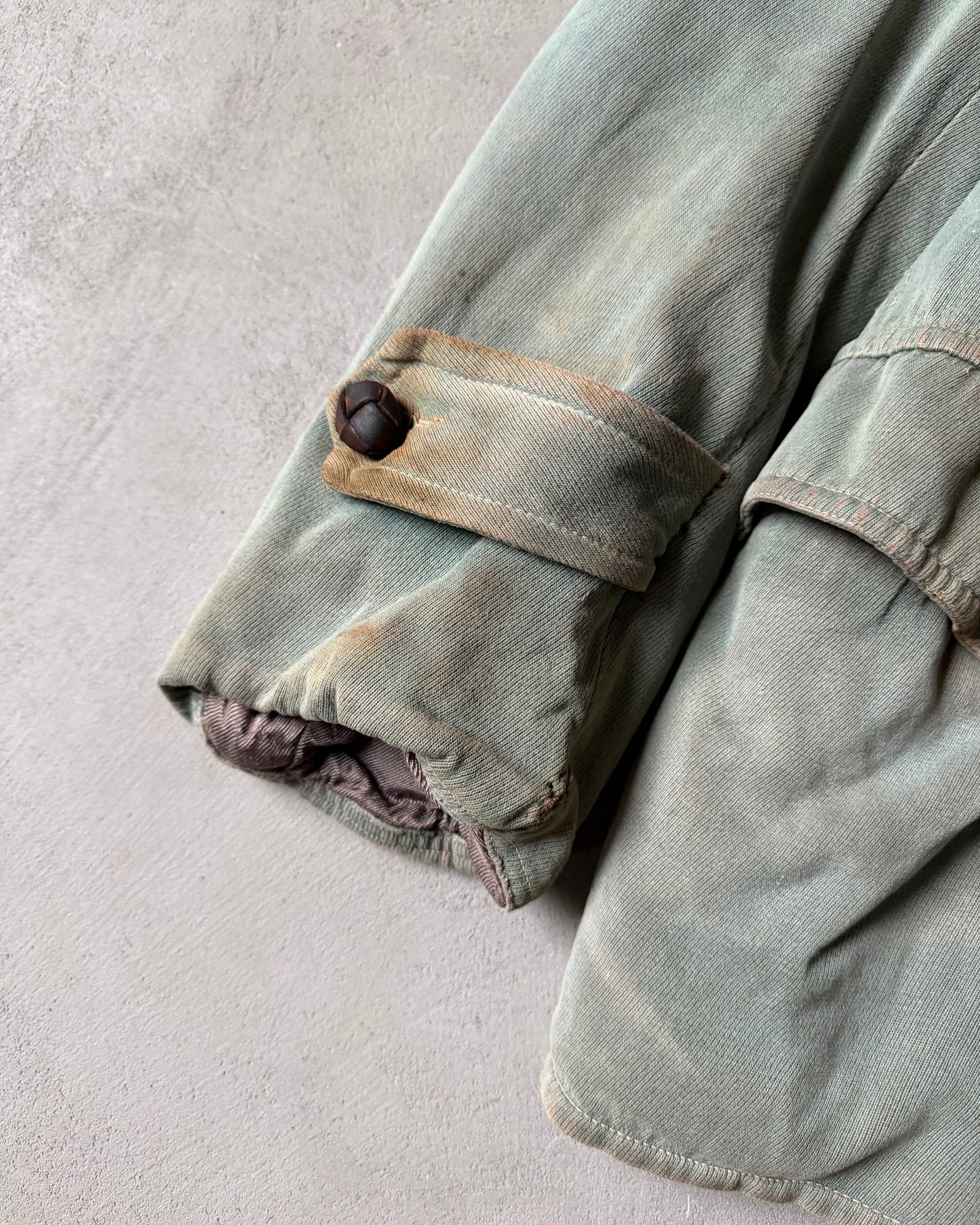 1950s - Distressed Green Alaska Storm Coat - M