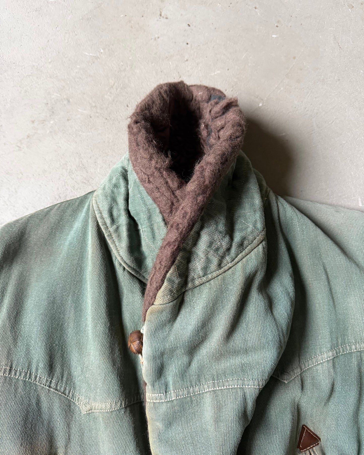 1950s - Distressed Green Alaska Storm Coat - M