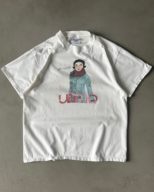 1990s - White "Femme Fatale" T-Shirt - L