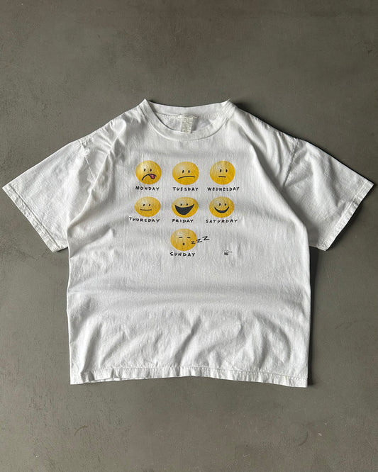 1990s - White "Moods" T-Shirt - L