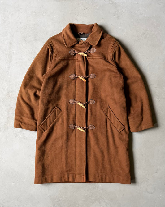 1990s - Brown L.L.Bean Duffle Wool Coat - (W)M