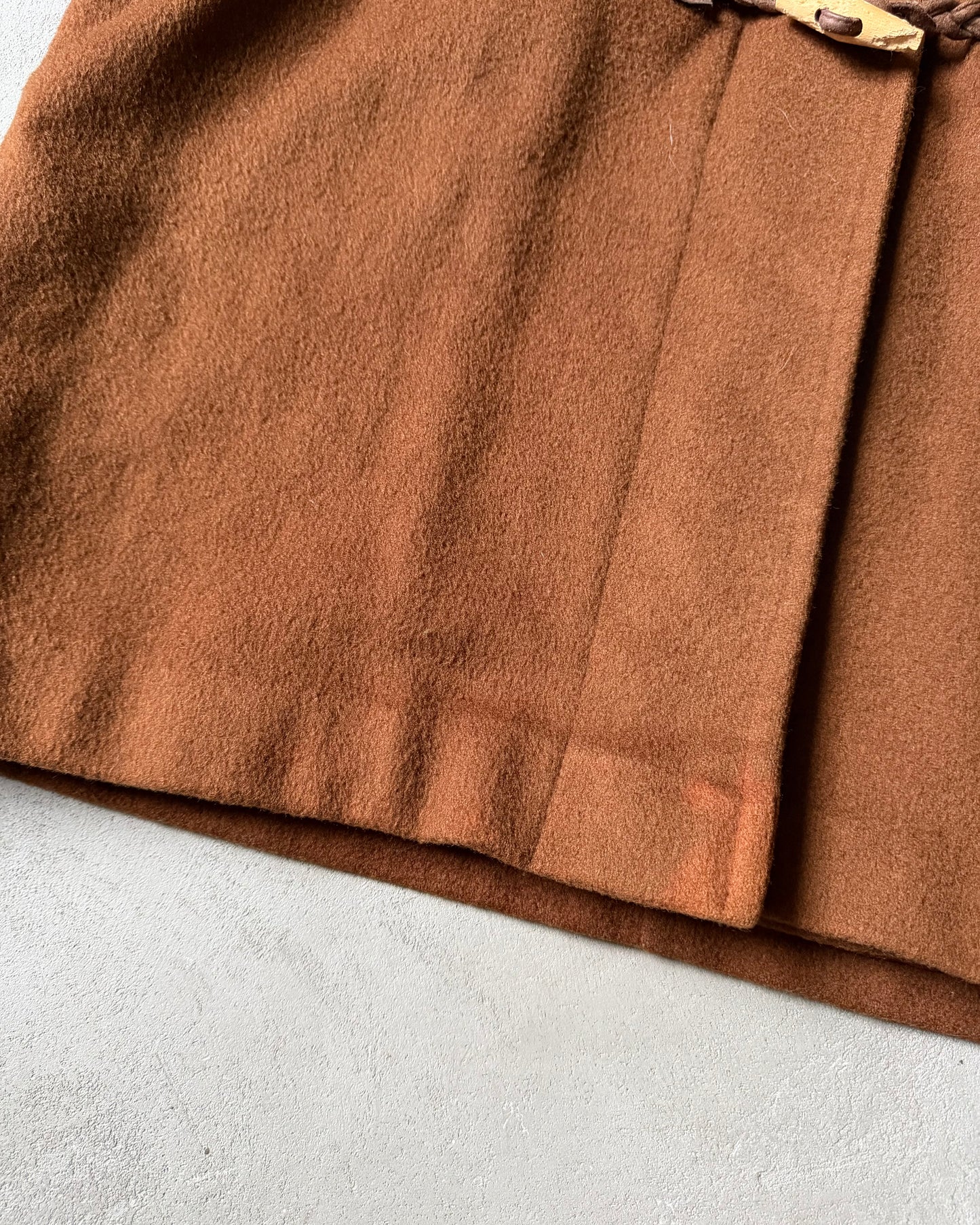 1990s - Brown L.L.Bean Duffle Wool Coat - (W)M