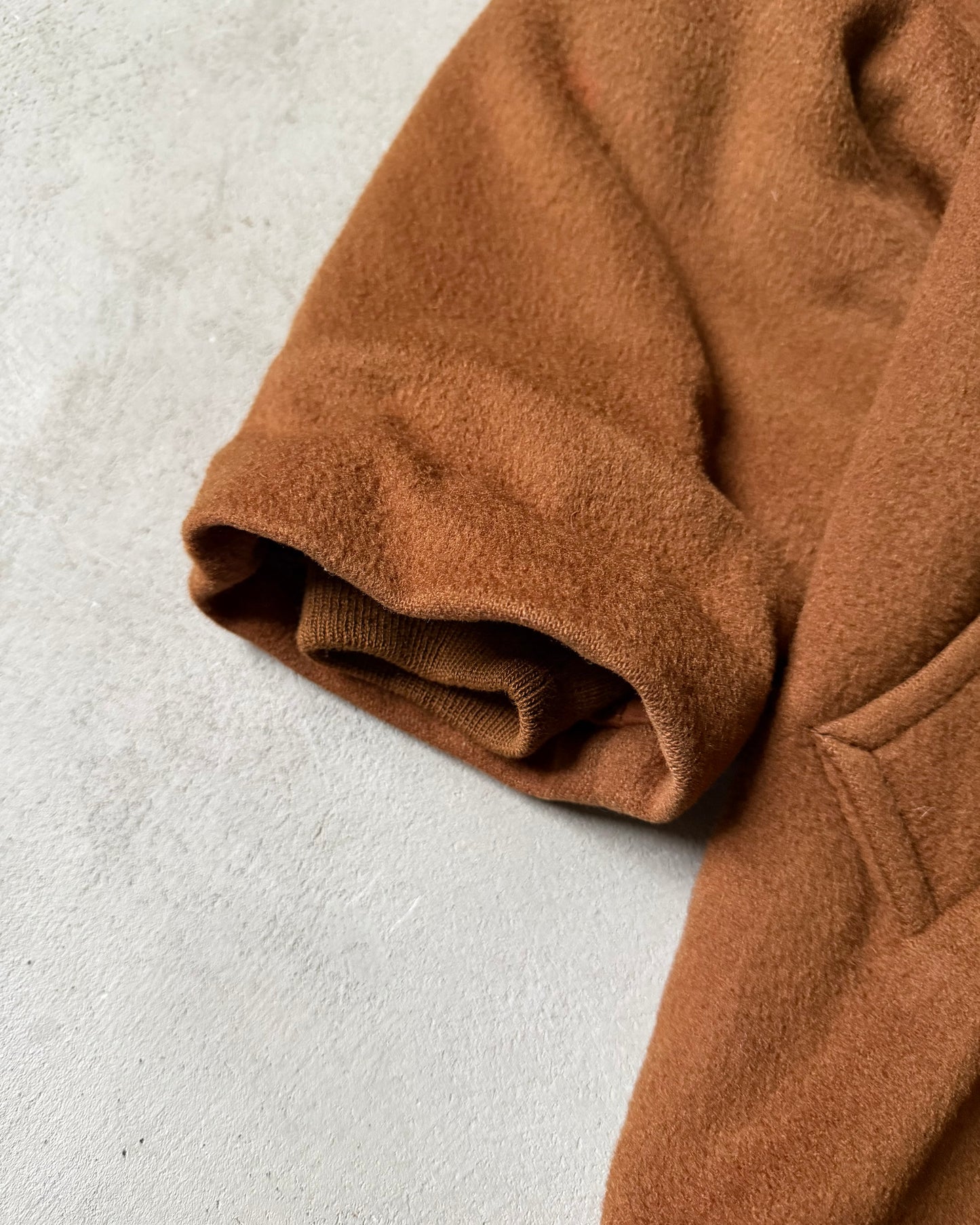 1990s - Brown L.L.Bean Duffle Wool Coat - (W)M