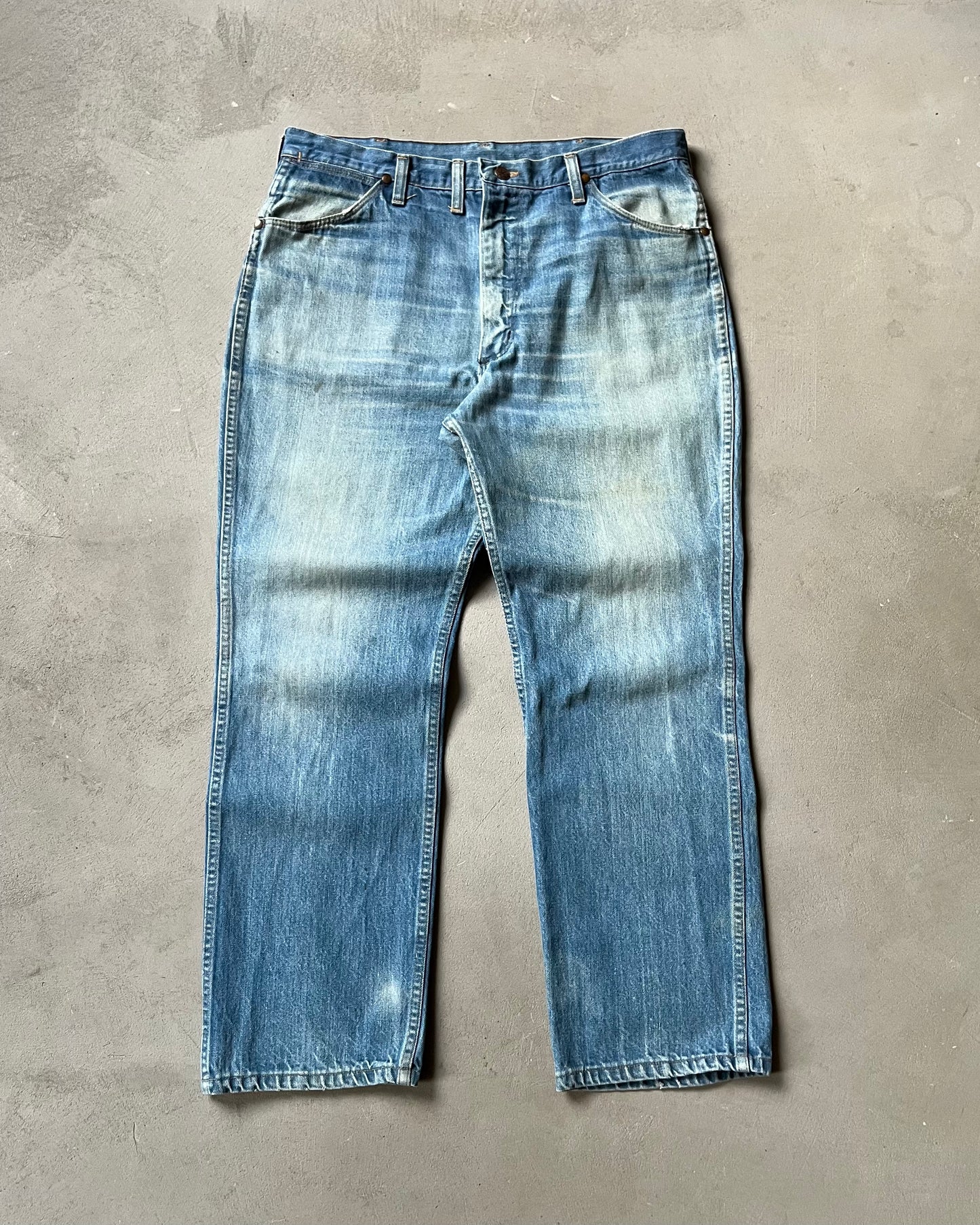 1980s - Faded Rustler Jeans - 35x29