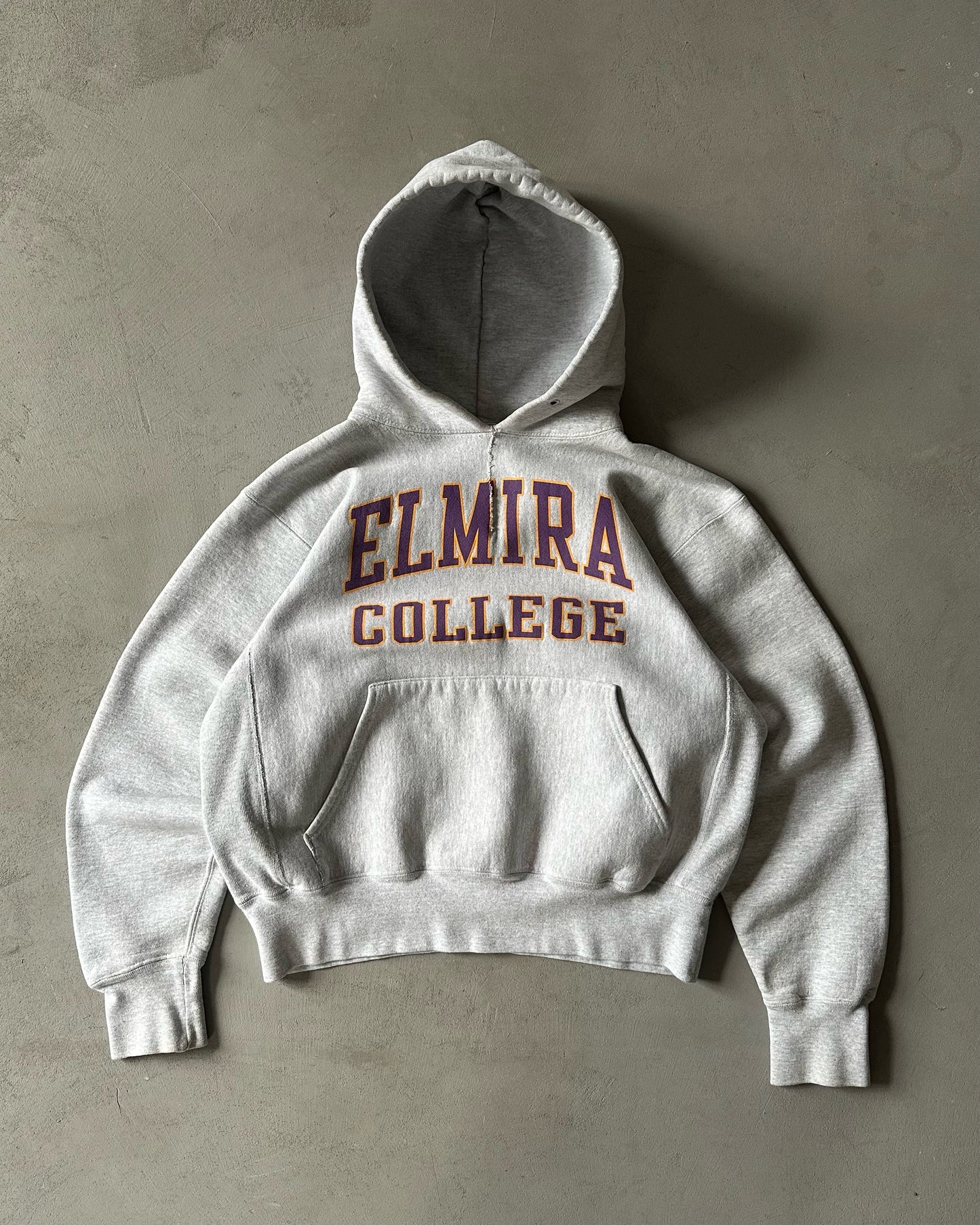 1990s - Ash Grey "Elmira" Heavyweight Hoodie - S/M