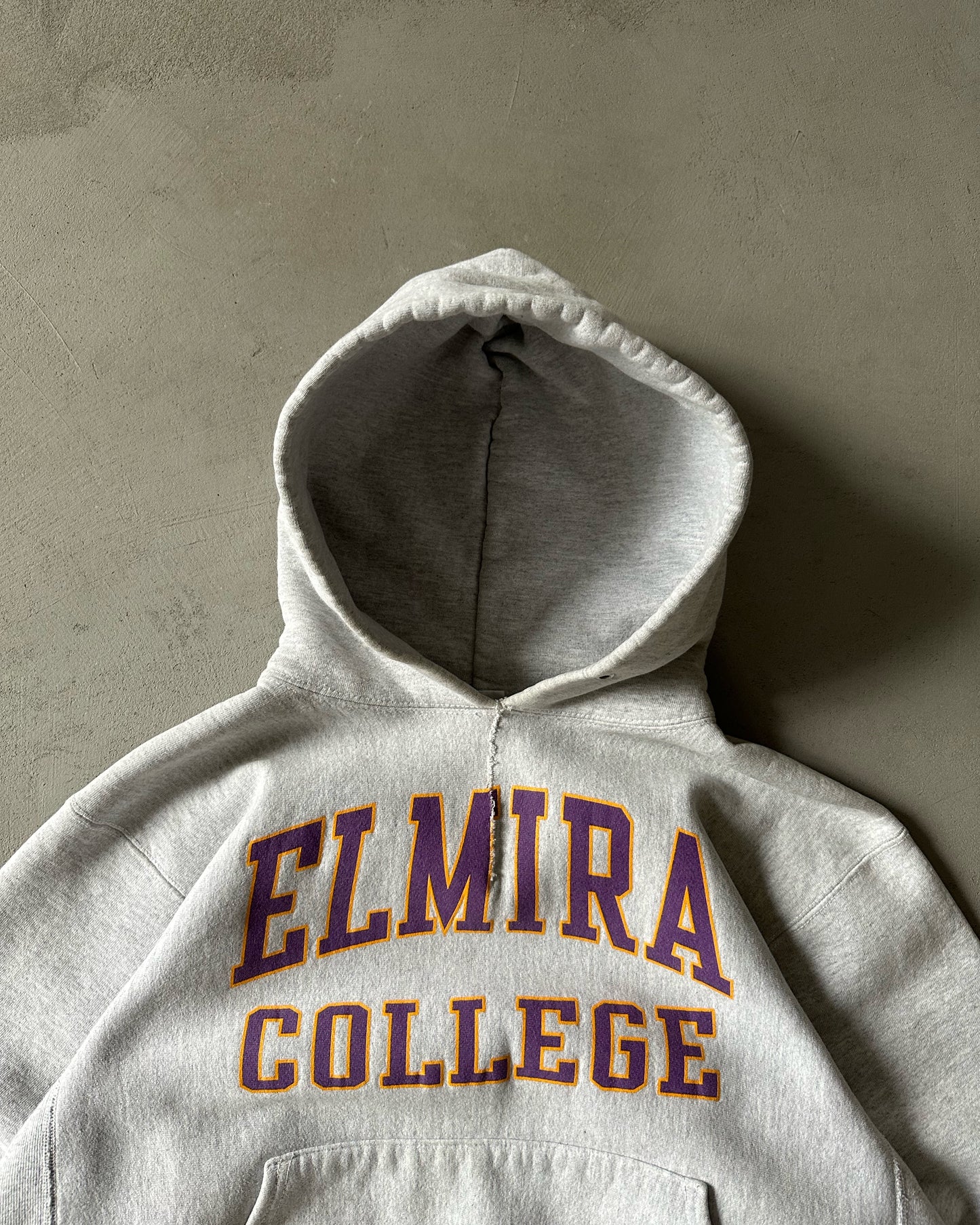 1990s - Ash Grey "Elmira" Heavyweight Hoodie - S/M