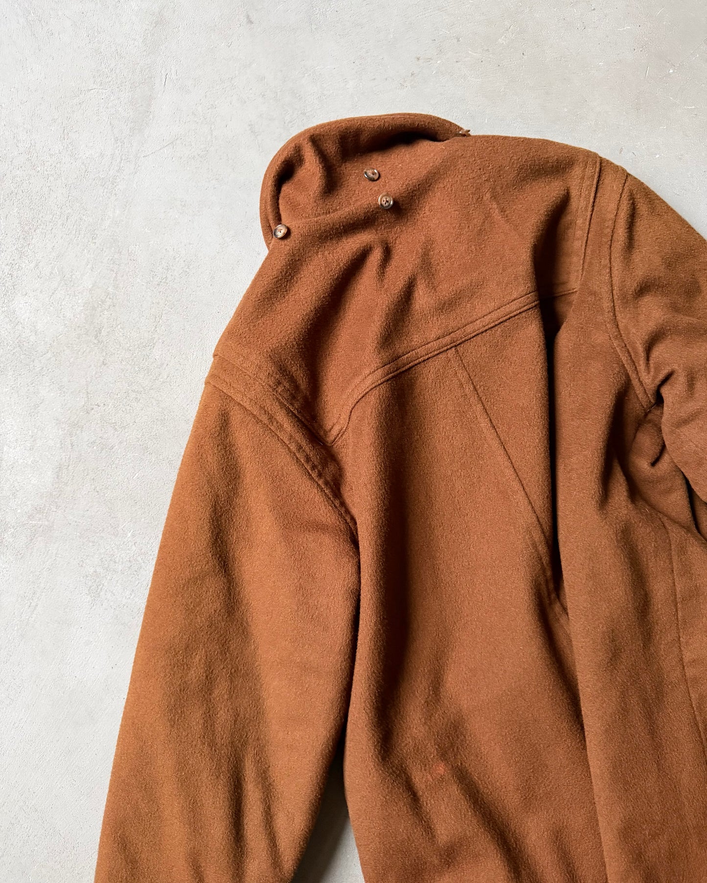 1990s - Brown L.L.Bean Duffle Wool Coat - (W)M