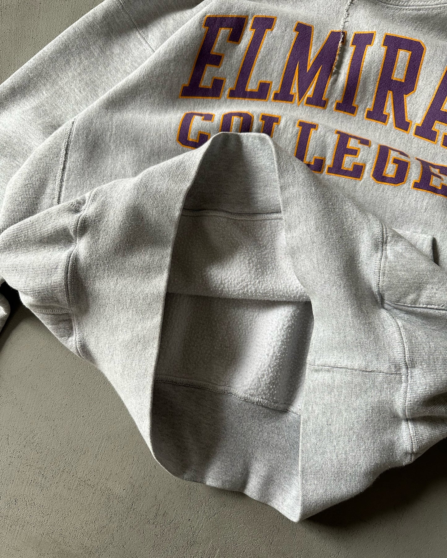 1990s - Ash Grey "Elmira" Heavyweight Hoodie - S/M