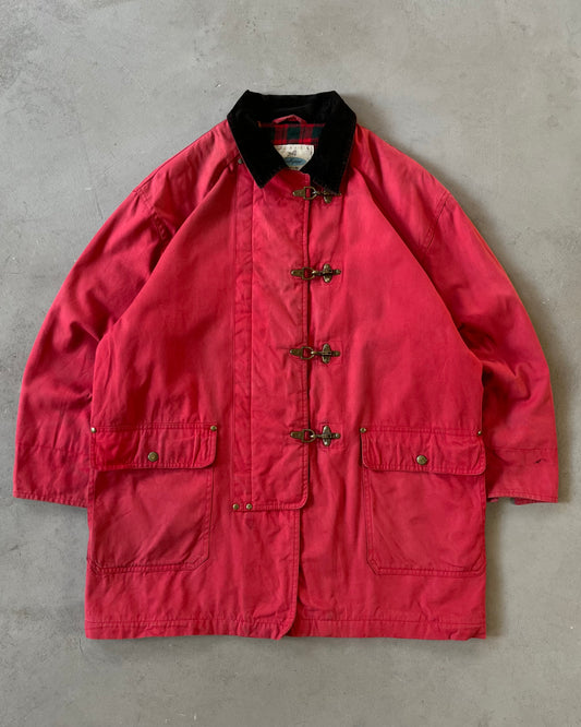 1990s - Faded Red Fireman Jacket - M