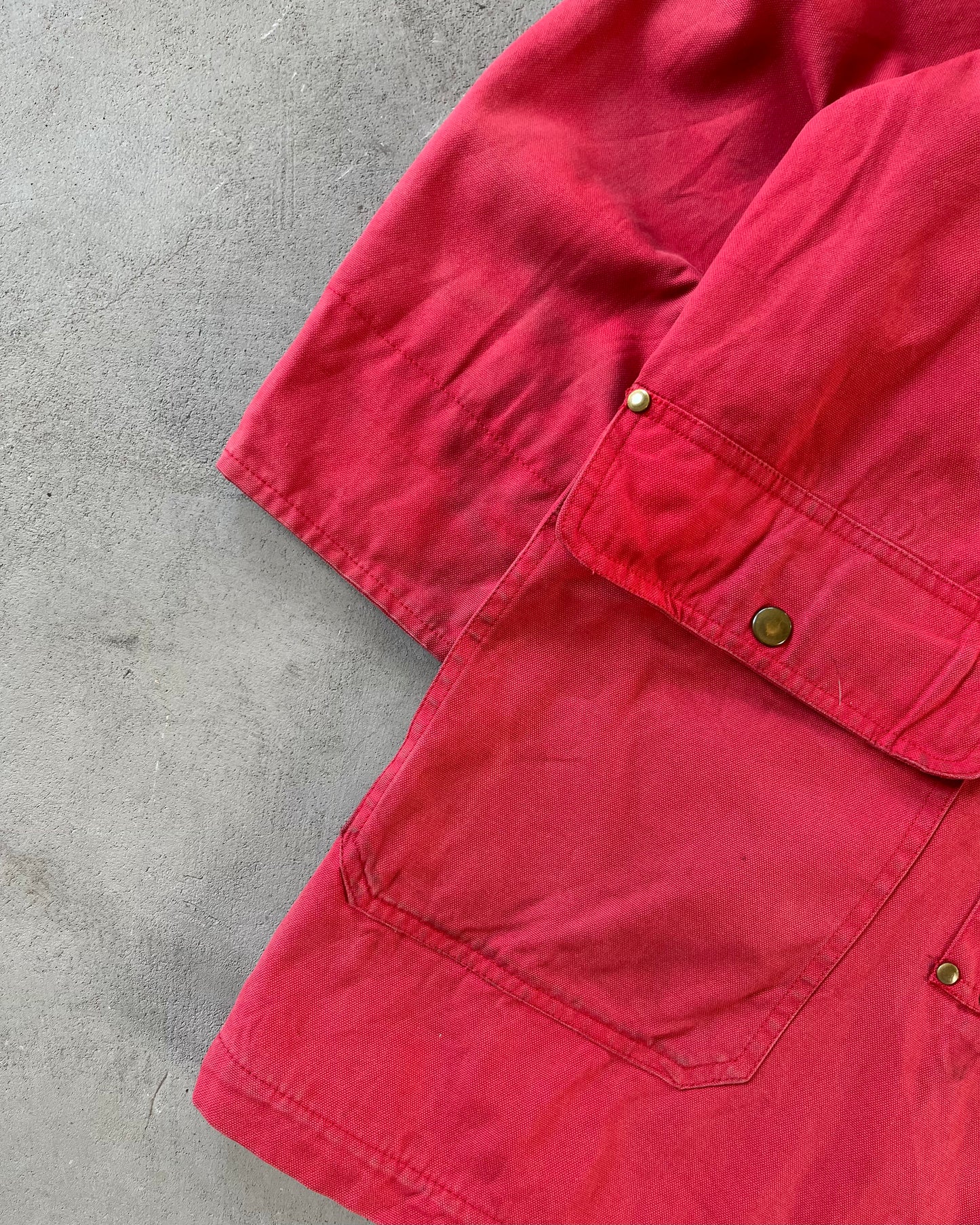 1990s - Faded Red Fireman Jacket - M
