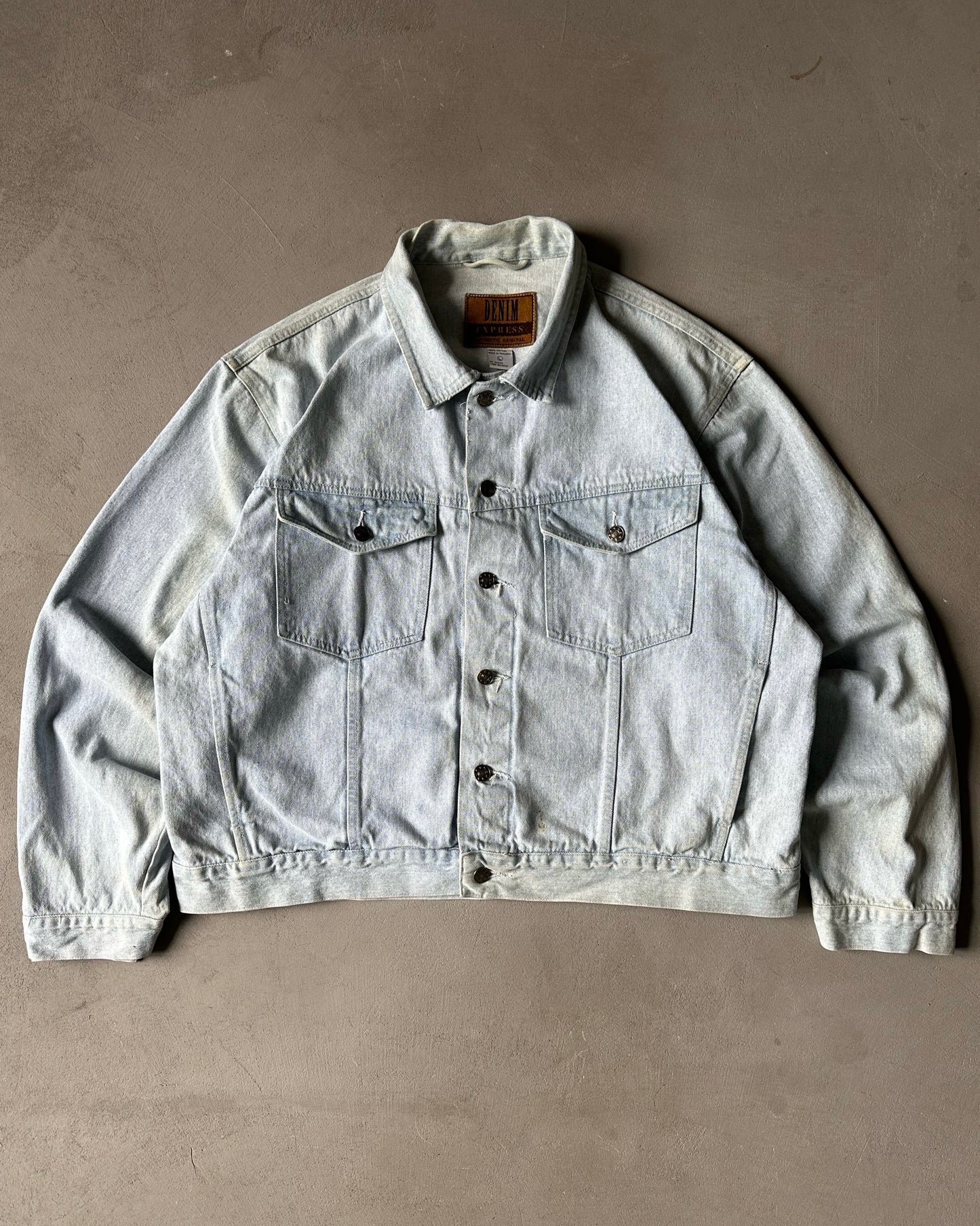 1990s - Lightwash Jeans Jacket - L