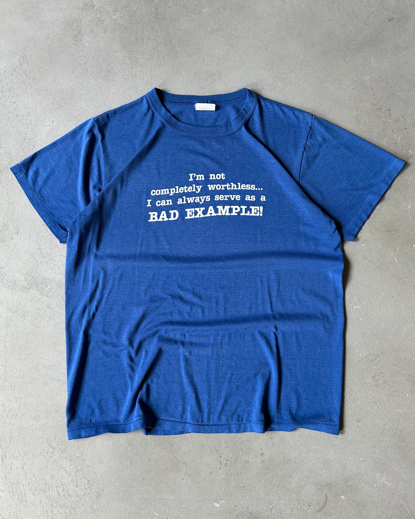 1980s - Blue Bad Example T-Shirt - L