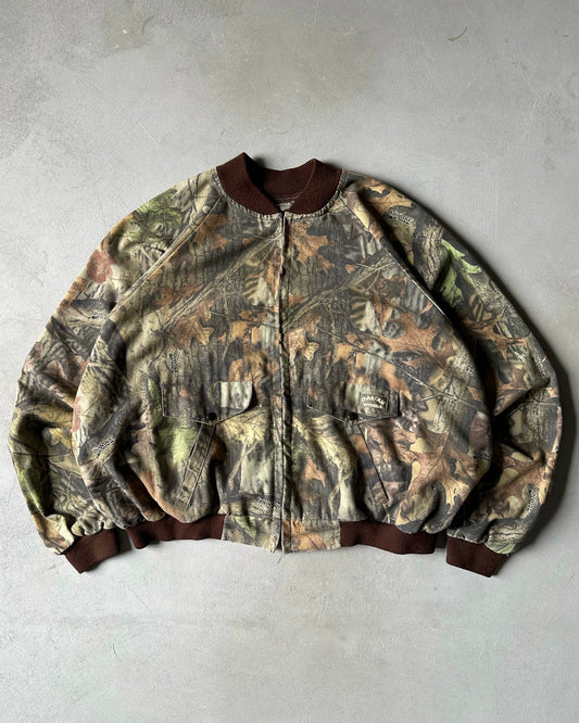 1990s - Camo Bomber Light Jacket - XXL/XXXL