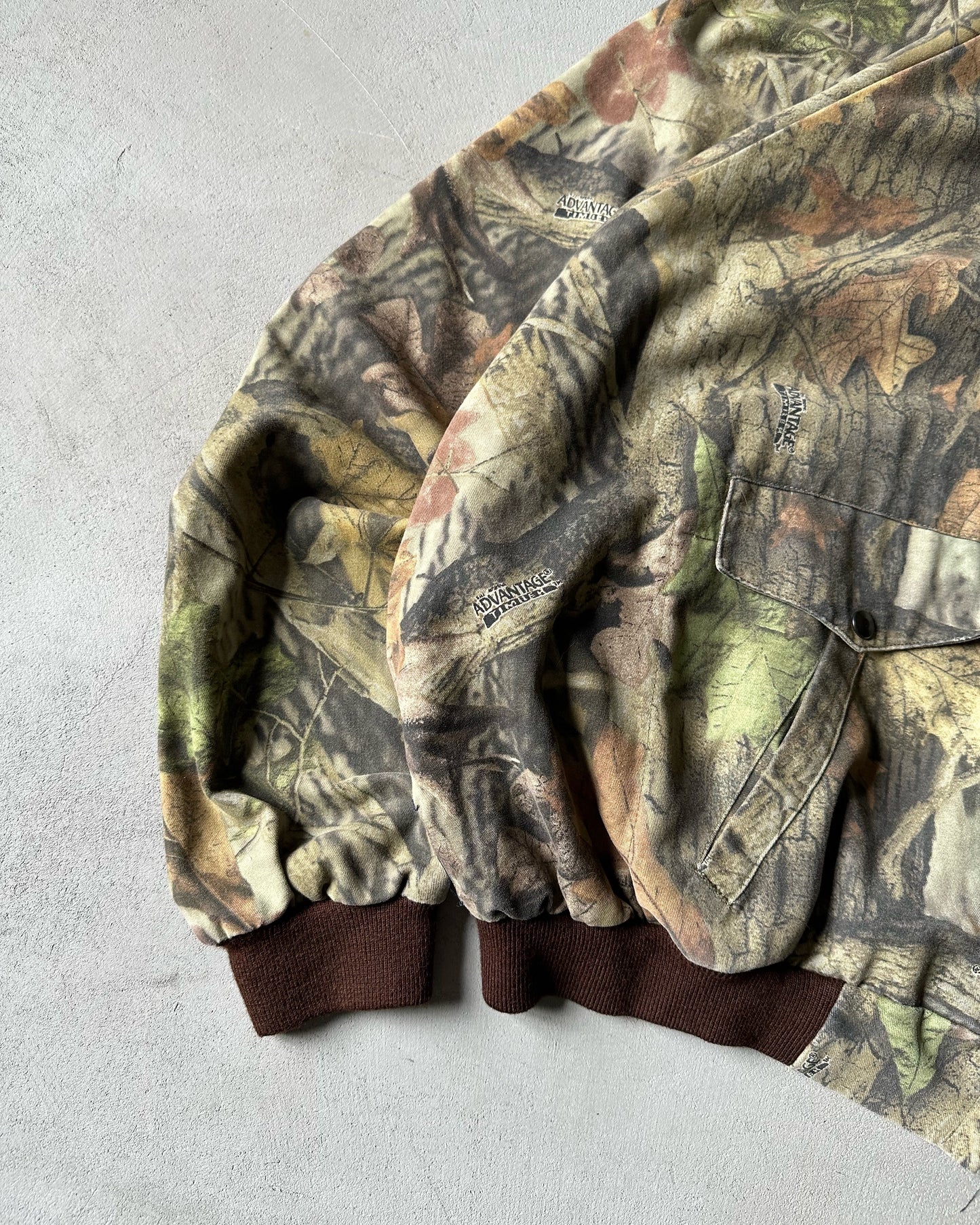 1990s - Camo Bomber Light Jacket - XXL/XXXL