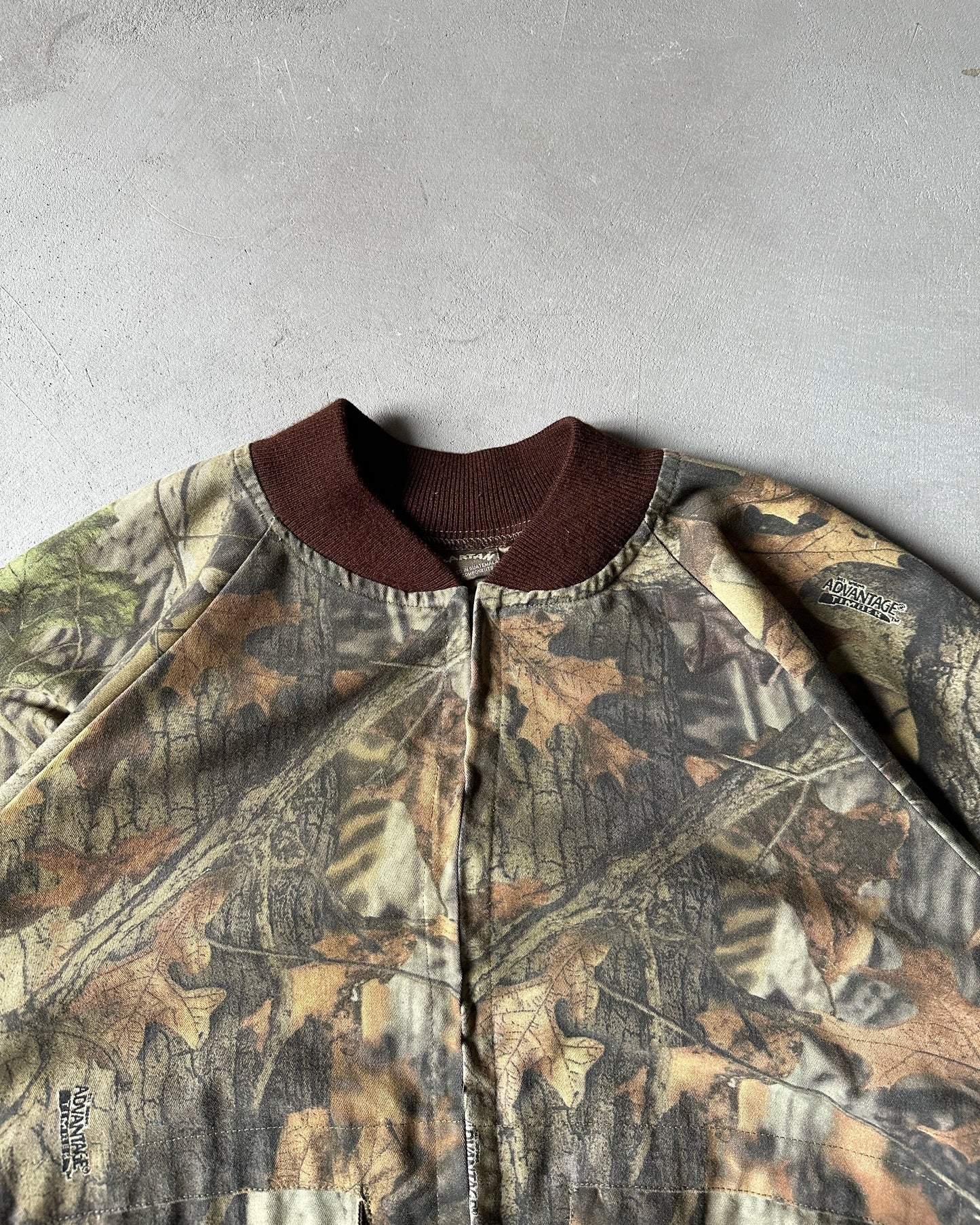 1990s - Camo Bomber Light Jacket - XXL/XXXL