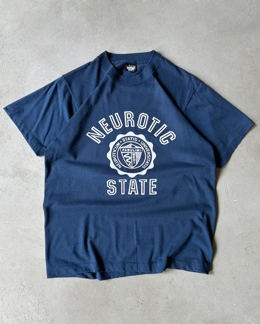 1990s - Navy Neurotic T-Shirt - M