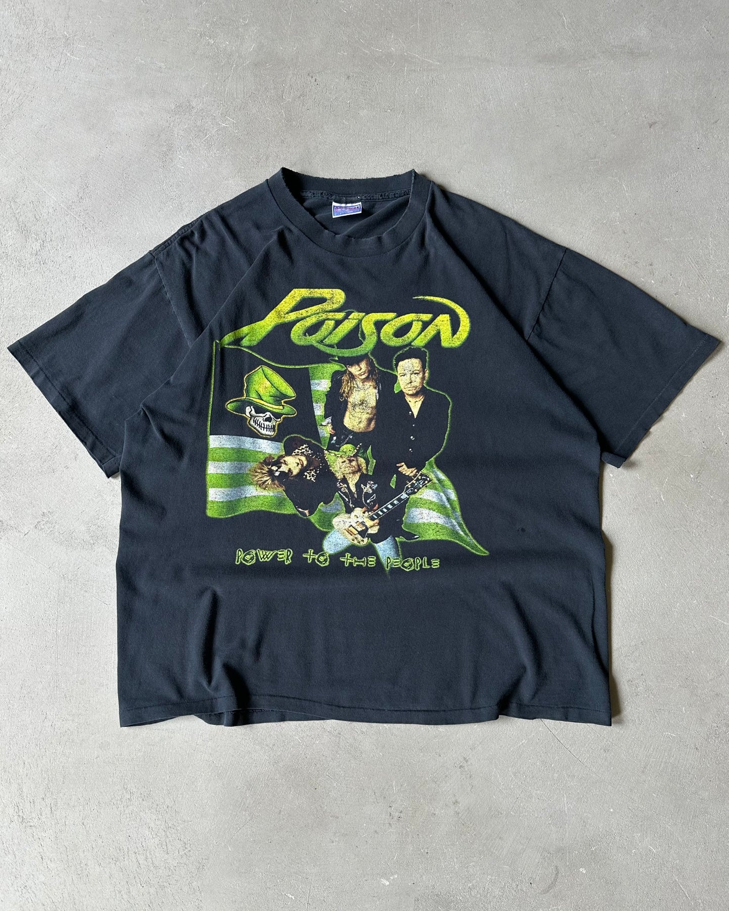 2000s - Distressed Black Poison T-Shirt - XL