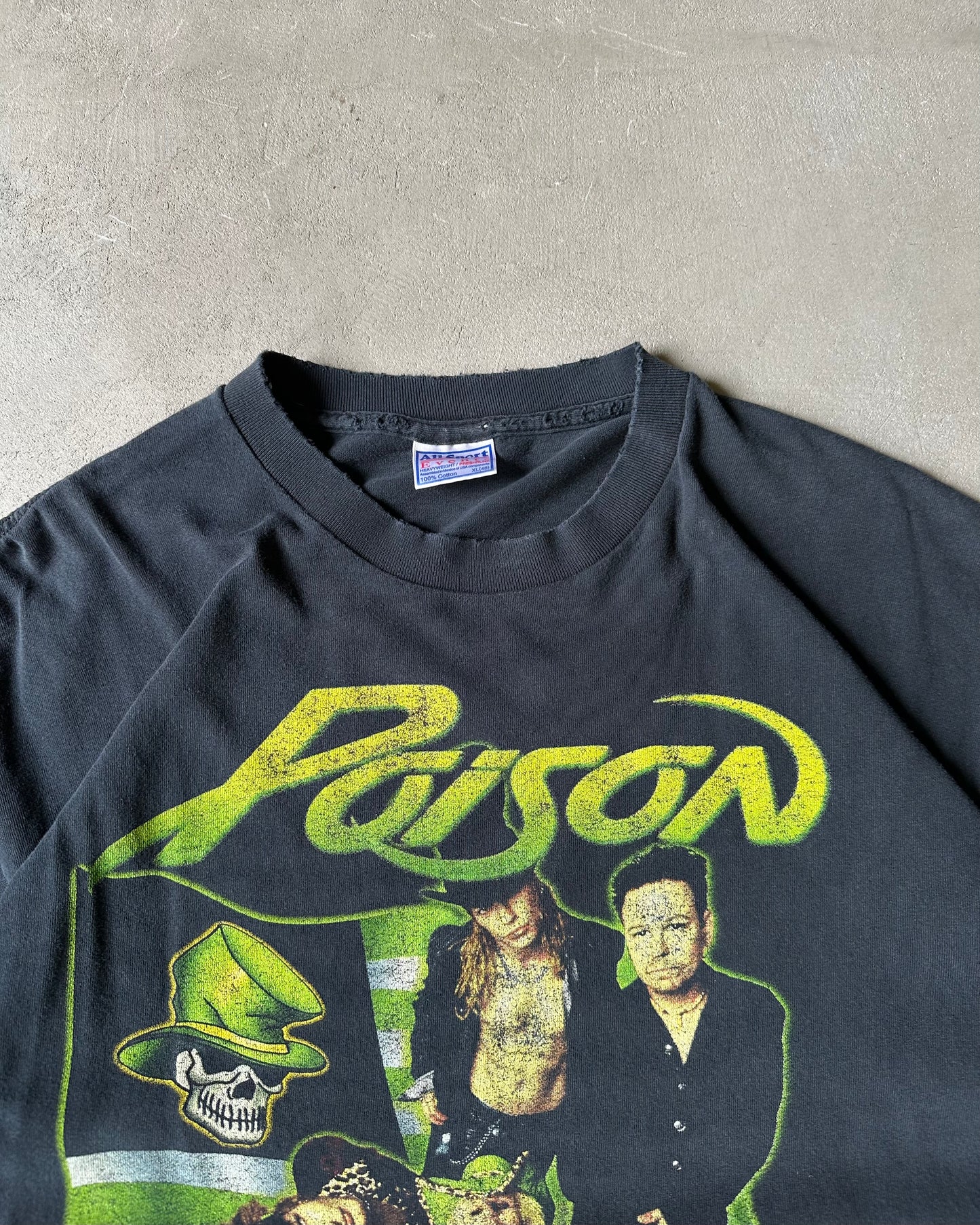2000s - Distressed Black Poison T-Shirt - XL