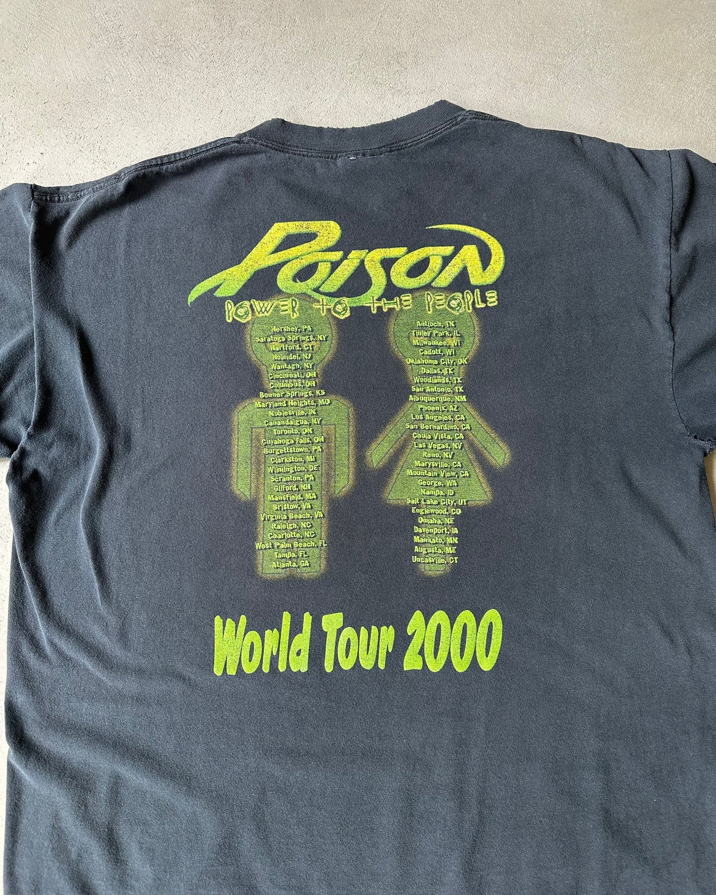 2000s - Distressed Black Poison T-Shirt - XL