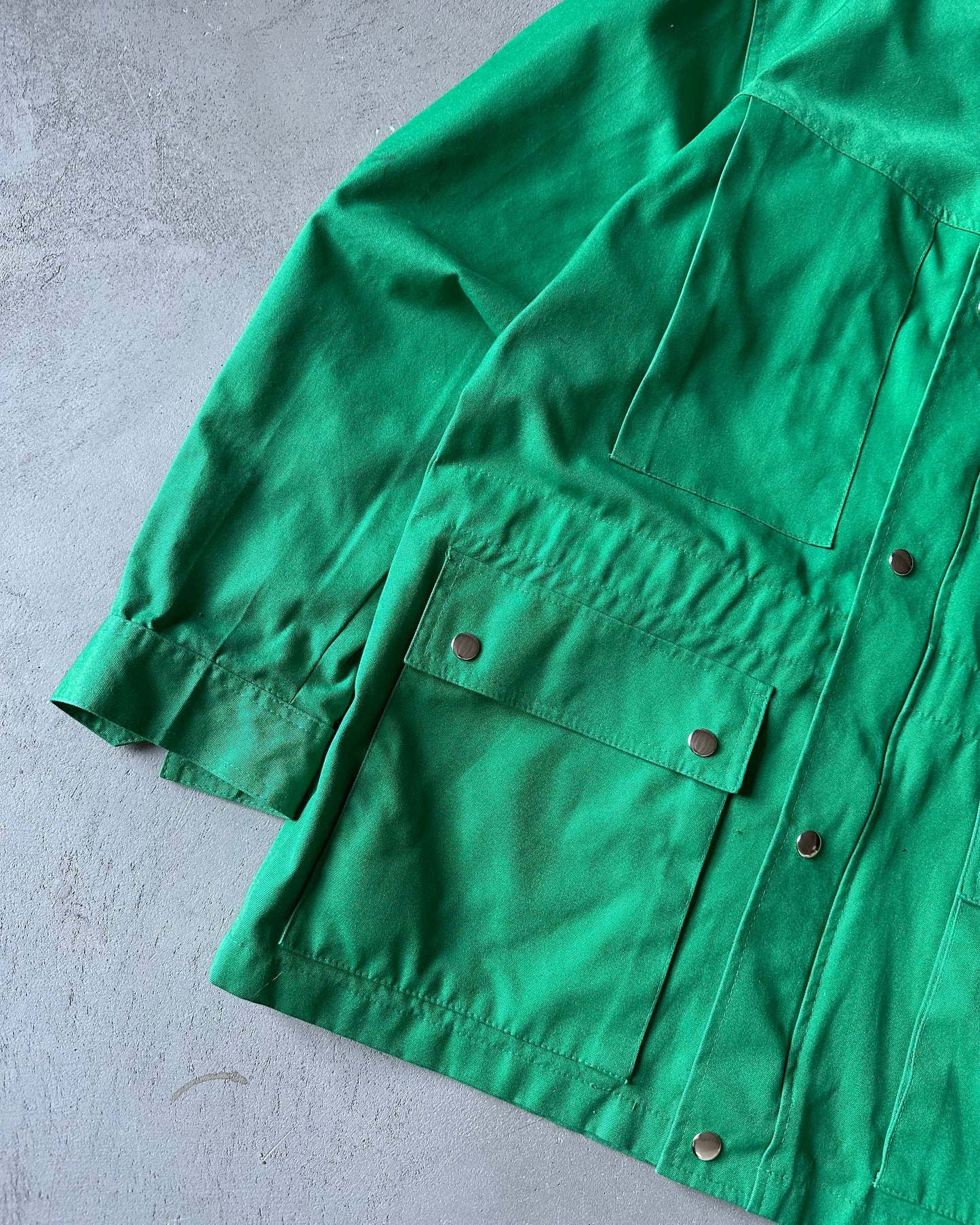 1980s - Green Chaps By RL Chore Light Coat - L