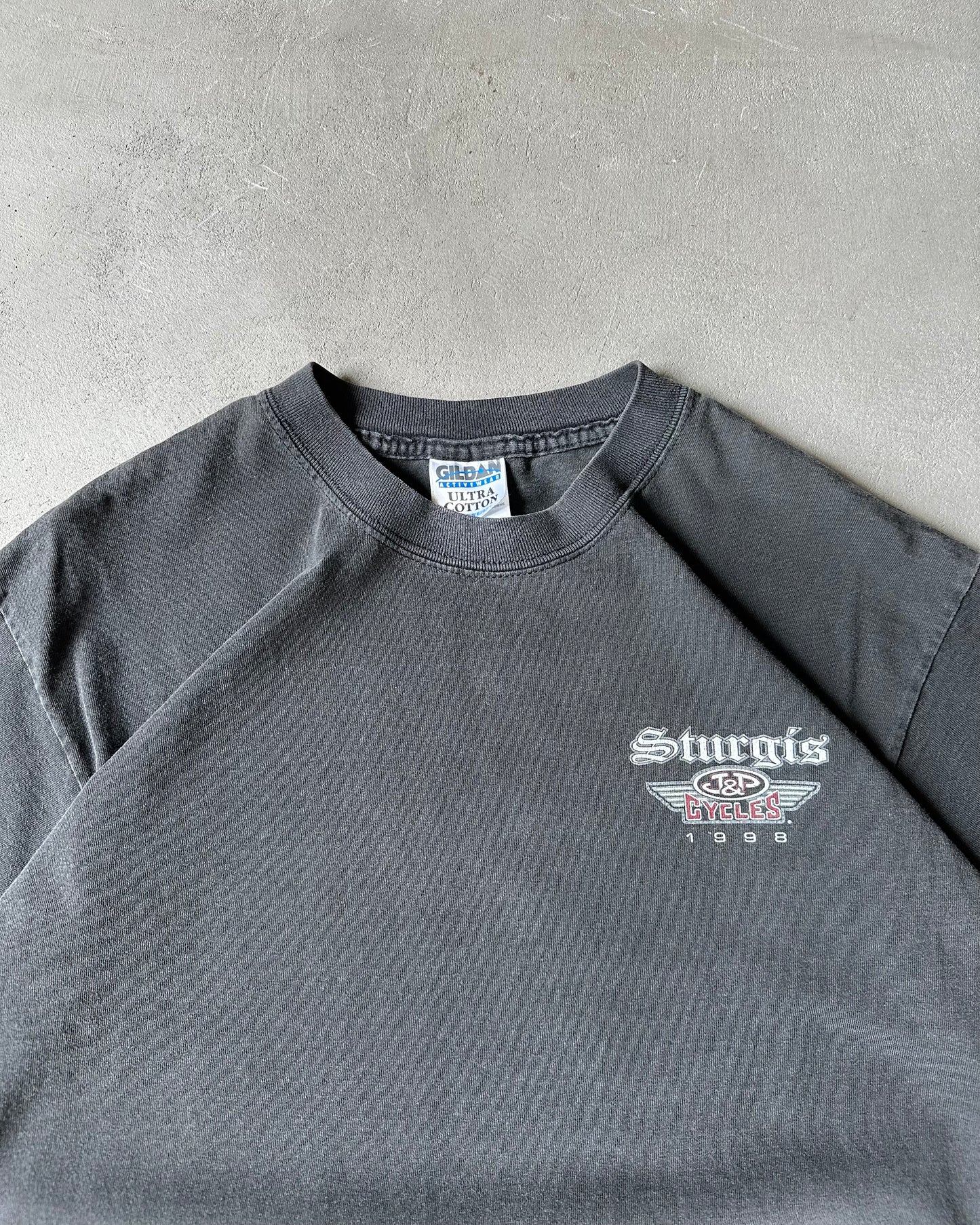 1990s - Faded Black Sturgis T-Shirt - L