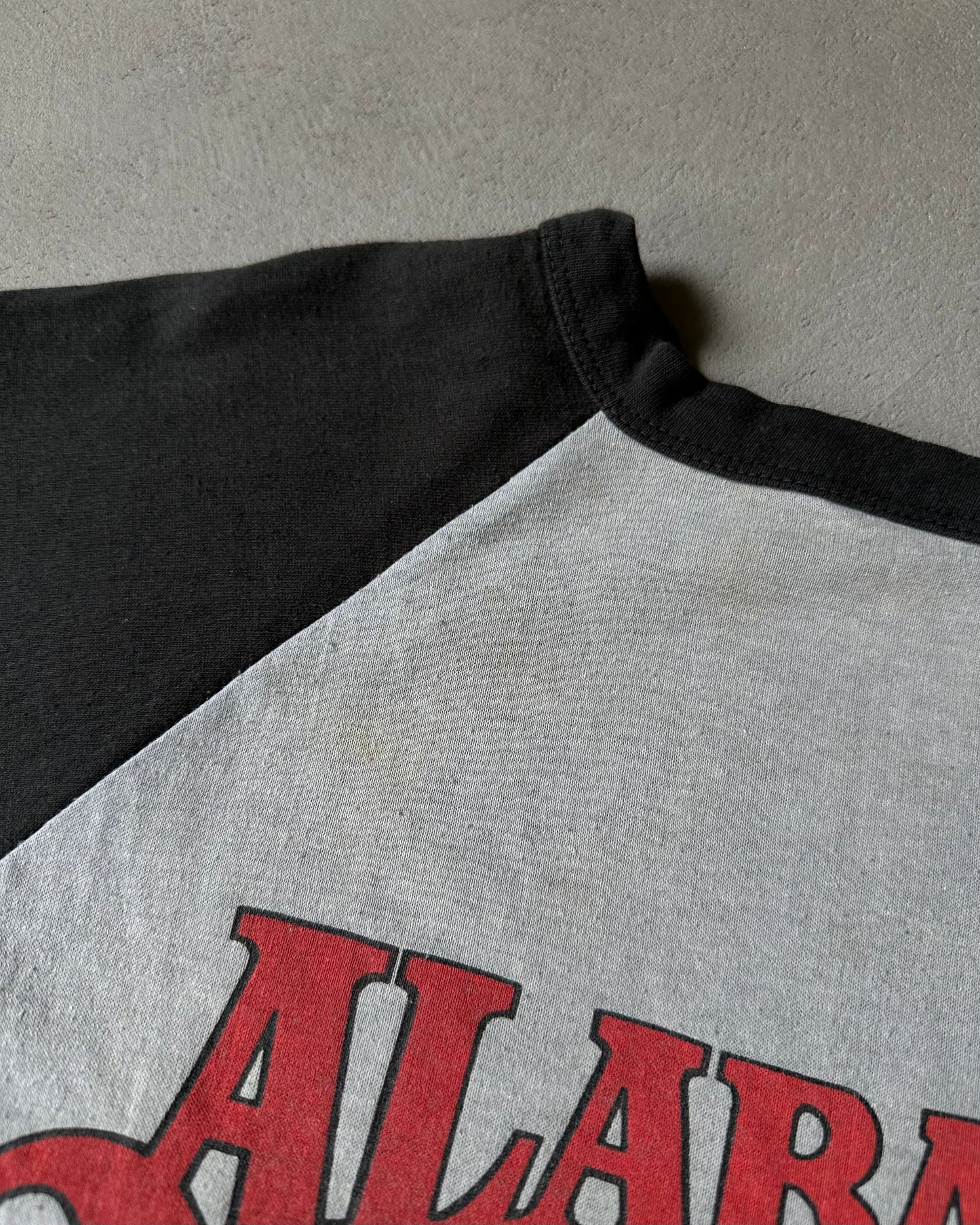 1980s - Grey/Black Alabama 3/4 Sleeves T-Shirt - S/M