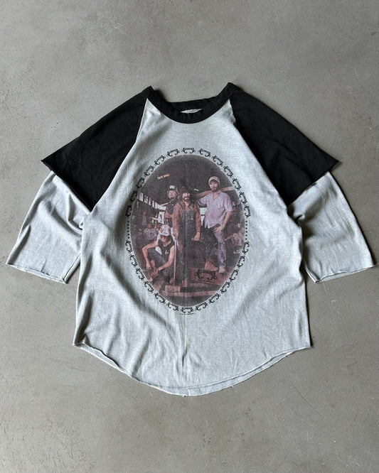 1980s - Grey/Black Alabama 3/4 Sleeves T-Shirt - S/M