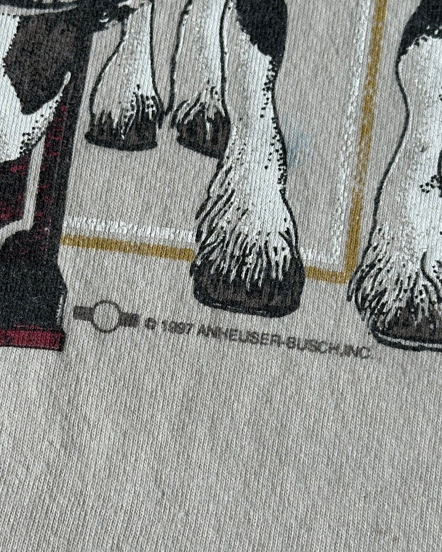 1990s - Beige Budweiser T-Shirt - XL/XXL