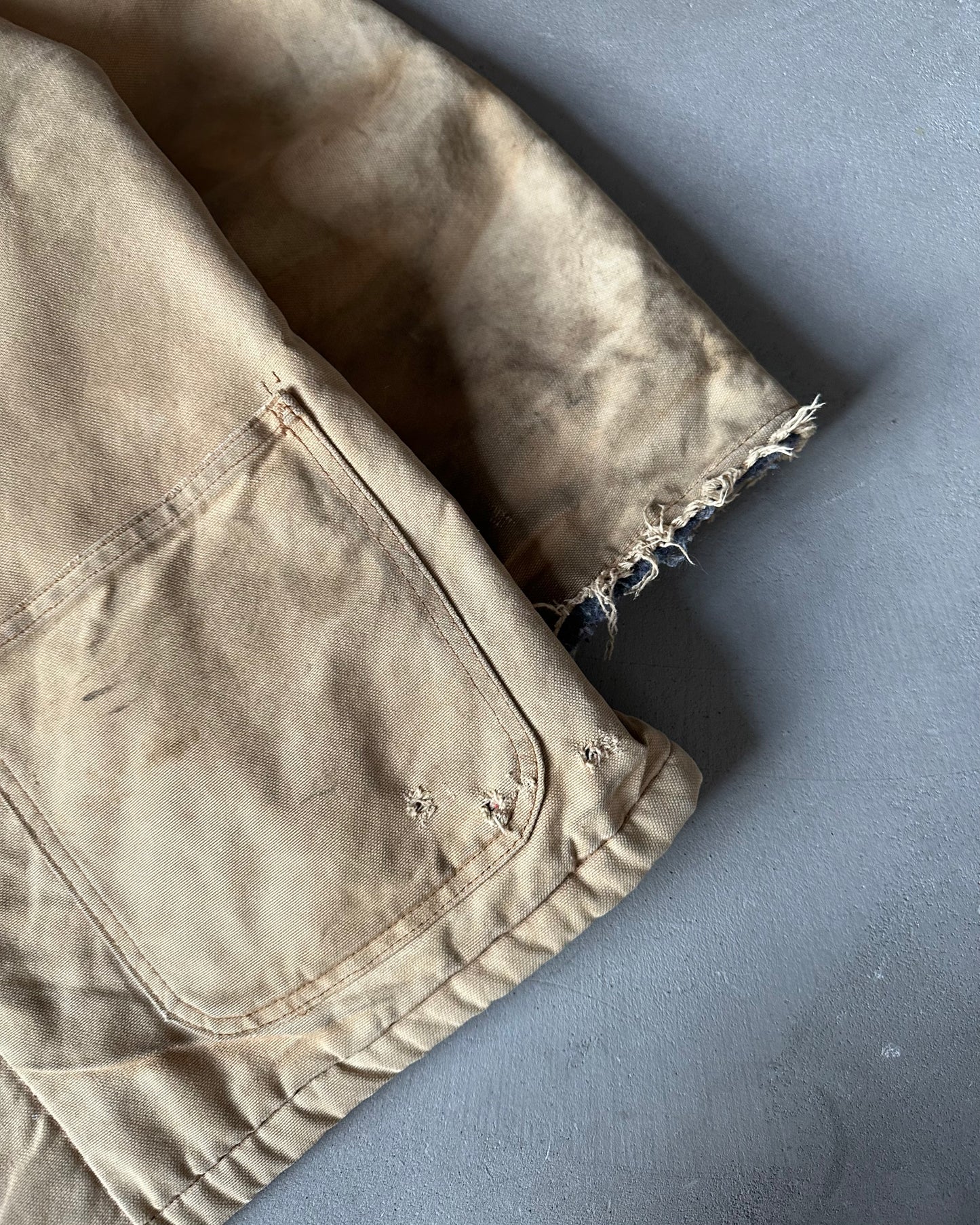 1990s - Distressed Tan Dickie's Chore Coat - M(Tall)