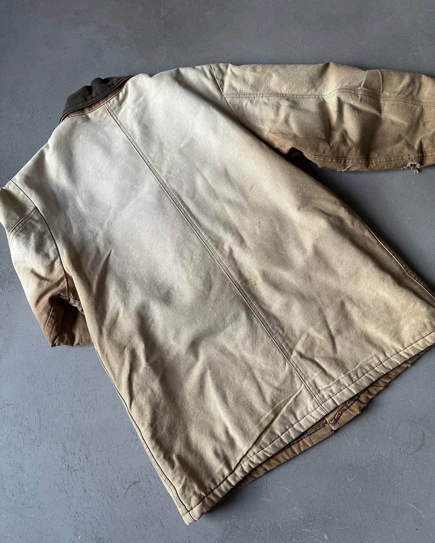 1990s - Distressed Tan Dickie's Chore Coat - M(Tall)