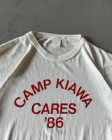 1980s - White Camp Kiawa Ringer T-Shirt - L