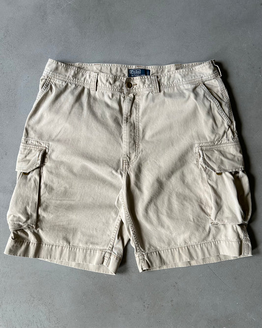 1990s - Beige Polo RL Cargo Shorts - 40