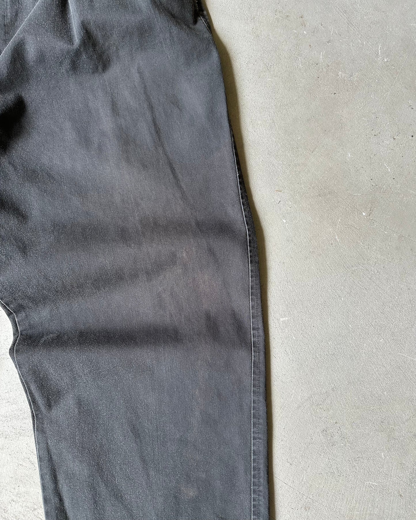 1990s - Black Polo RL Pleated Chinos - 38x28