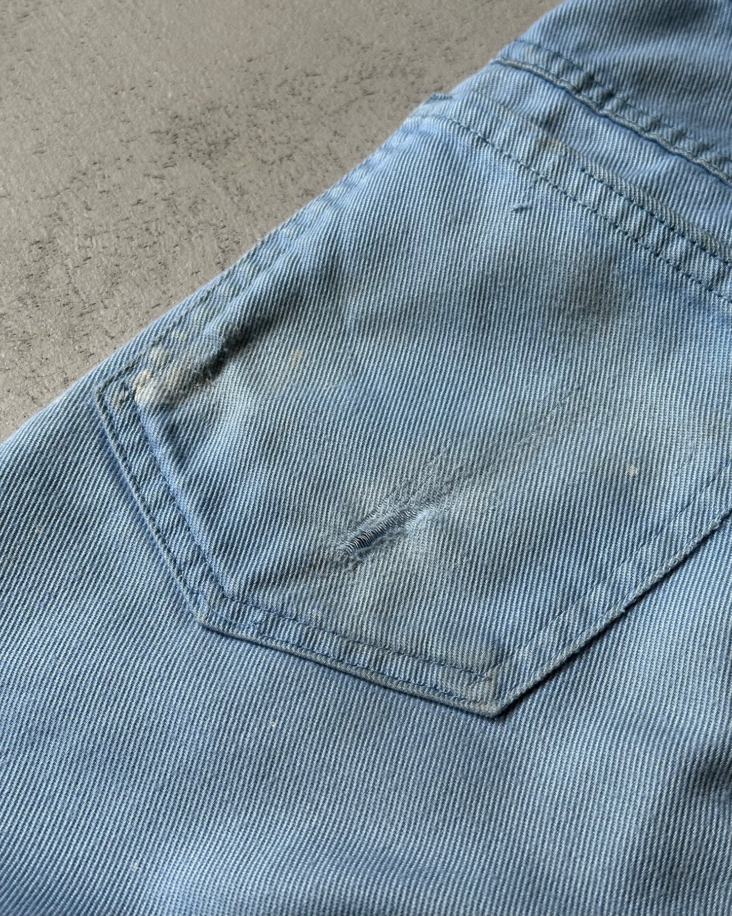 1970s - Light Blue GWG Painter Pants - 32x26